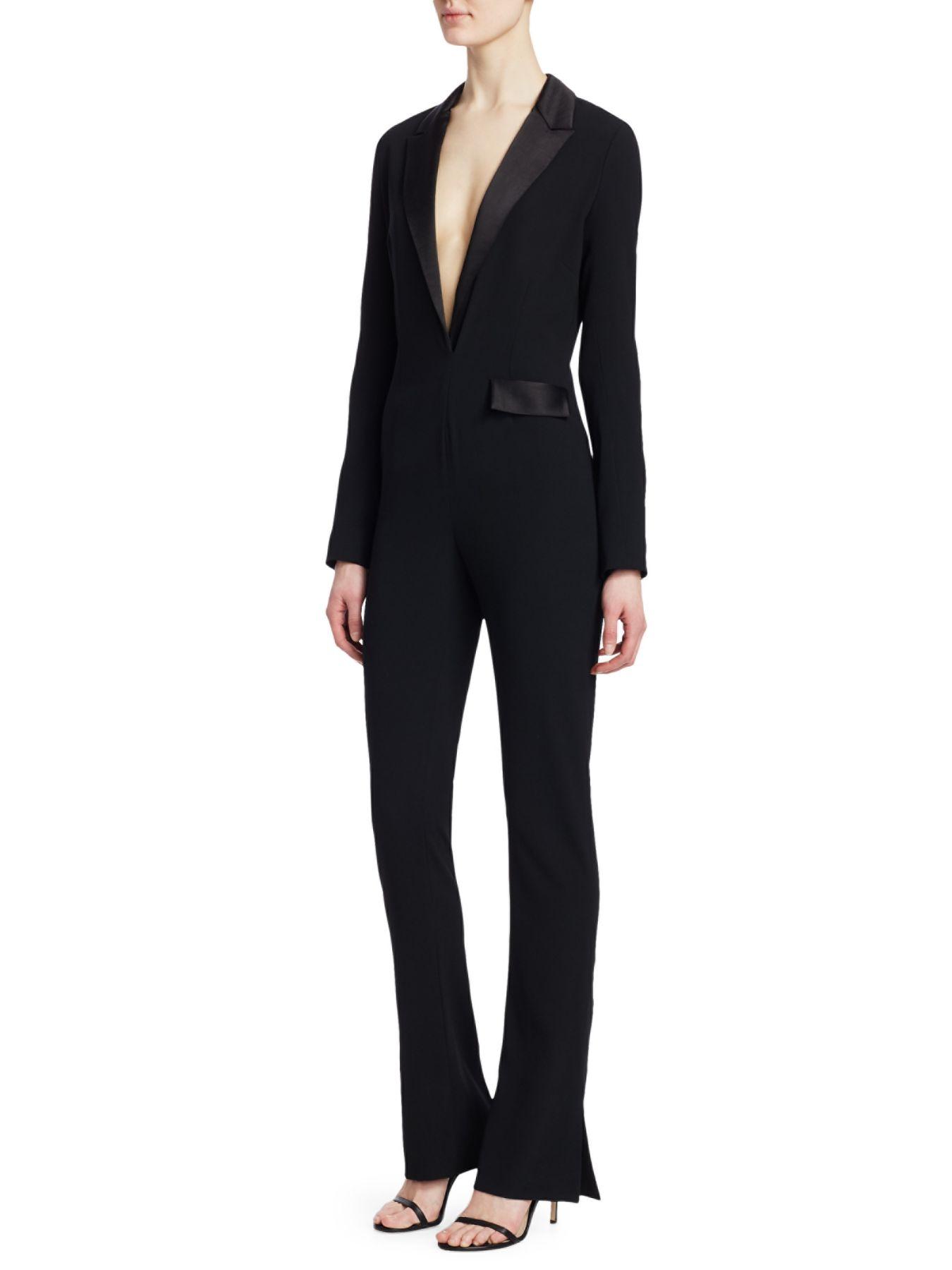 galvan tuxedo jumpsuit