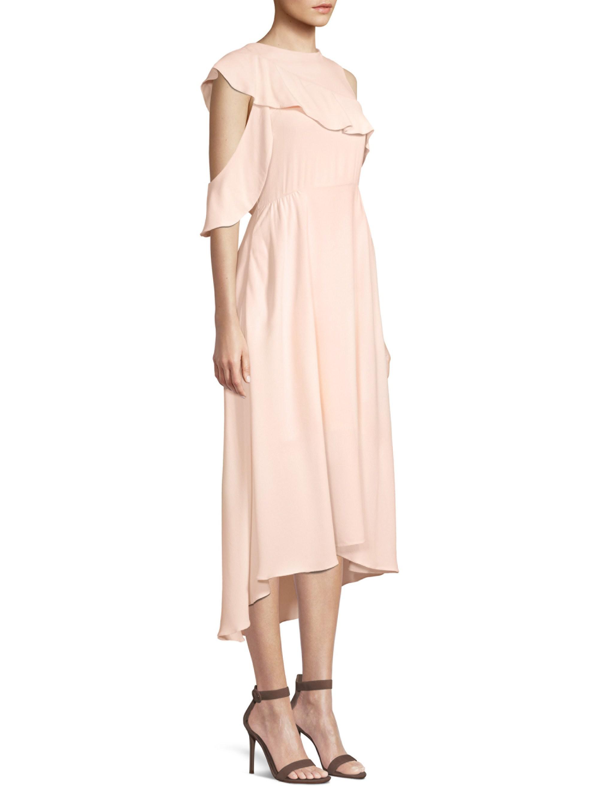 maje ruffle dress