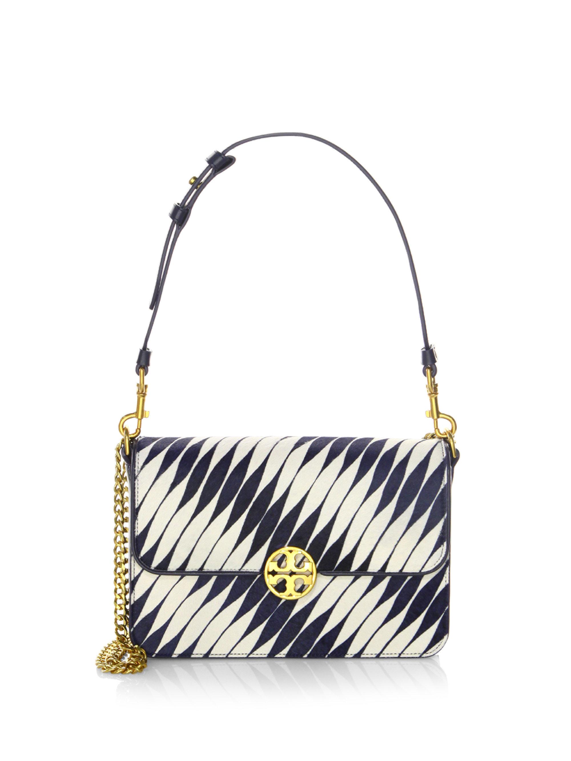 tory burch calf hair bag