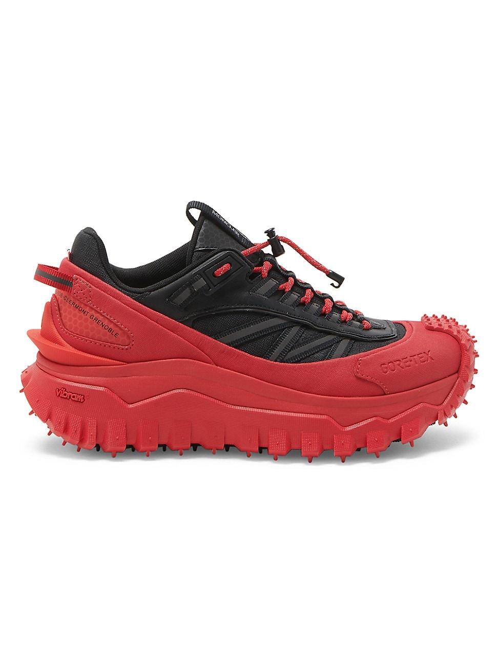 Moncler Trailgrip Gtx Low-top Sneakers in Red | Lyst