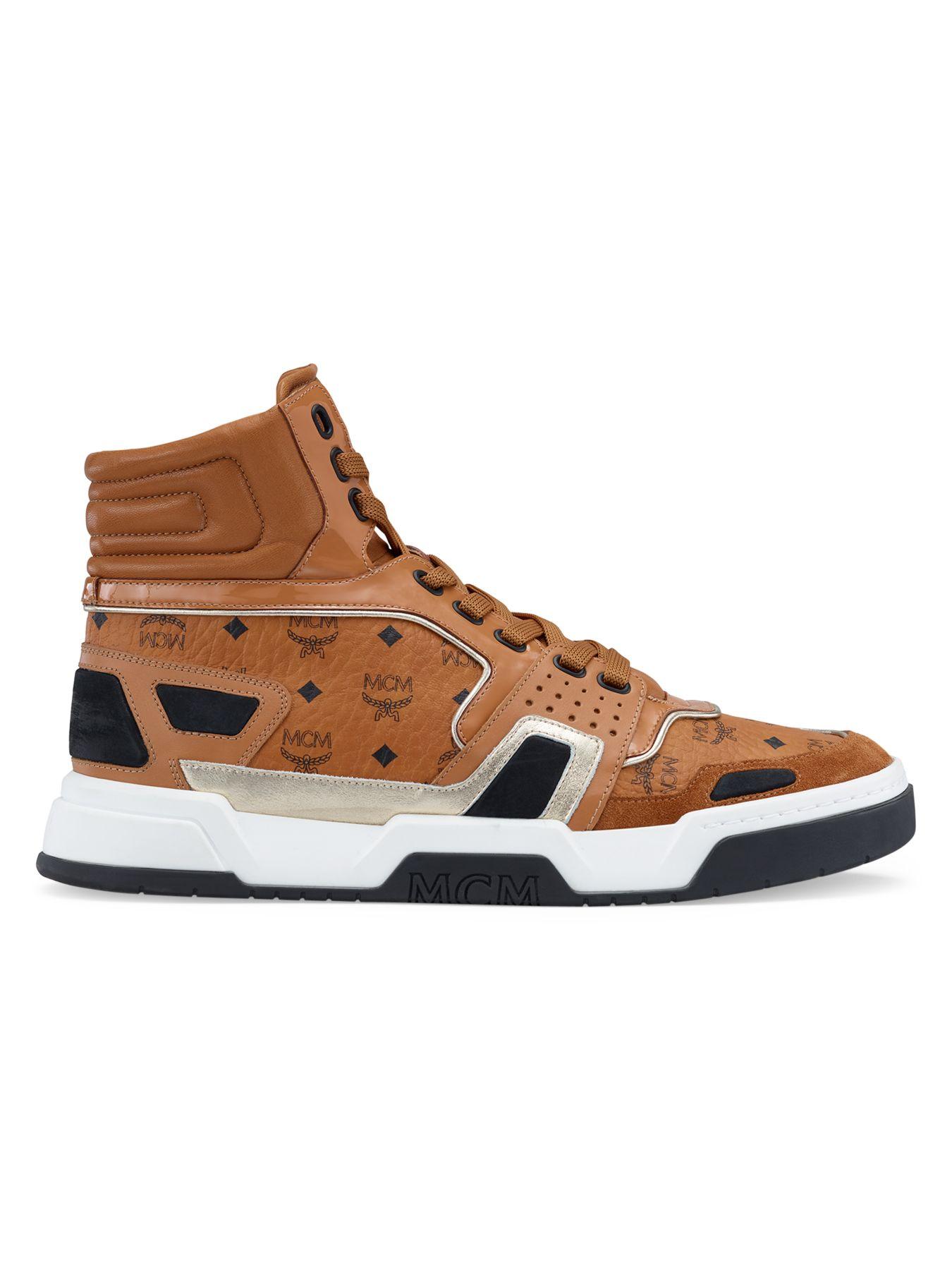 mcm high top sneakers