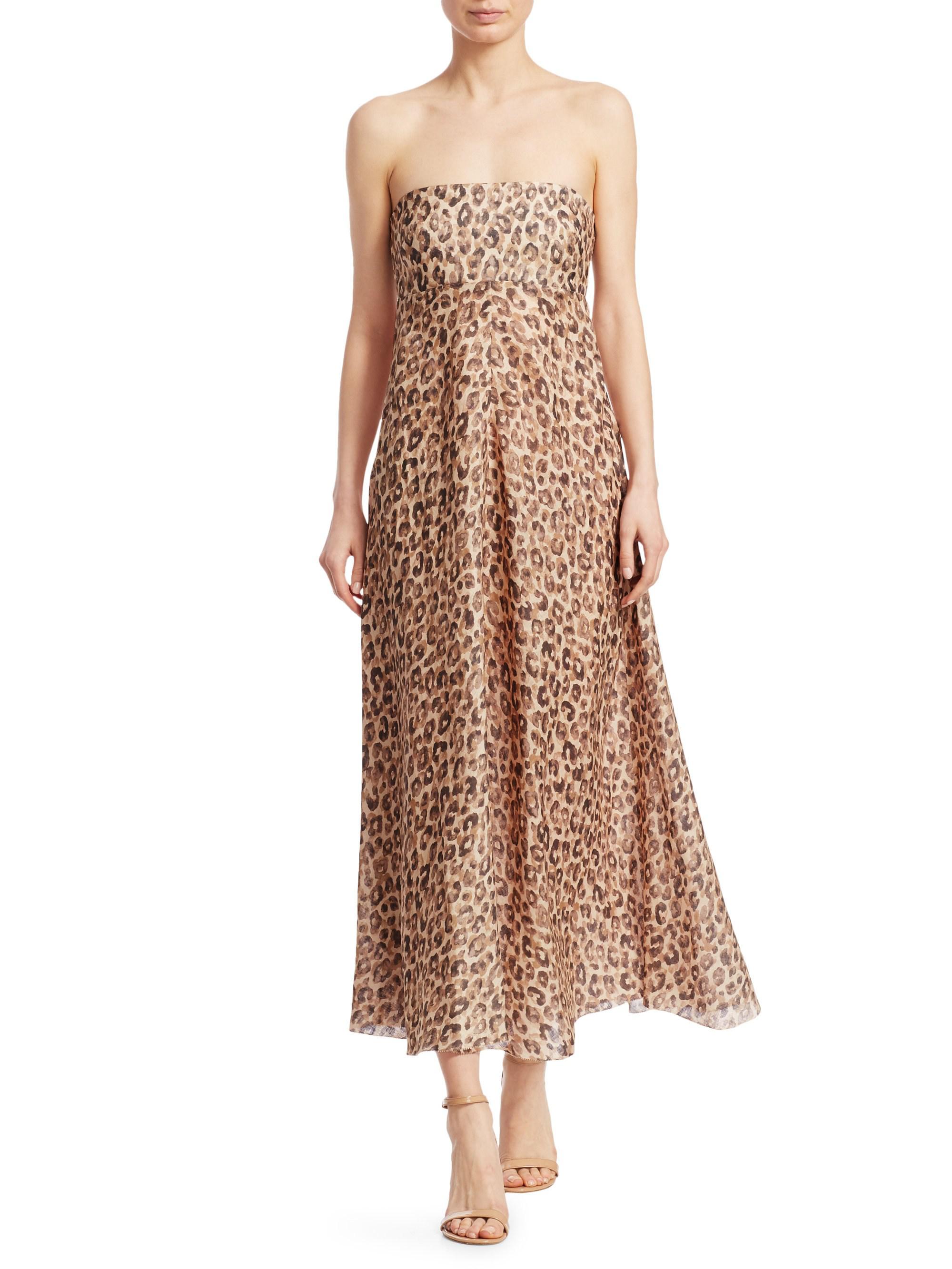 zimmermann melody strapless dress