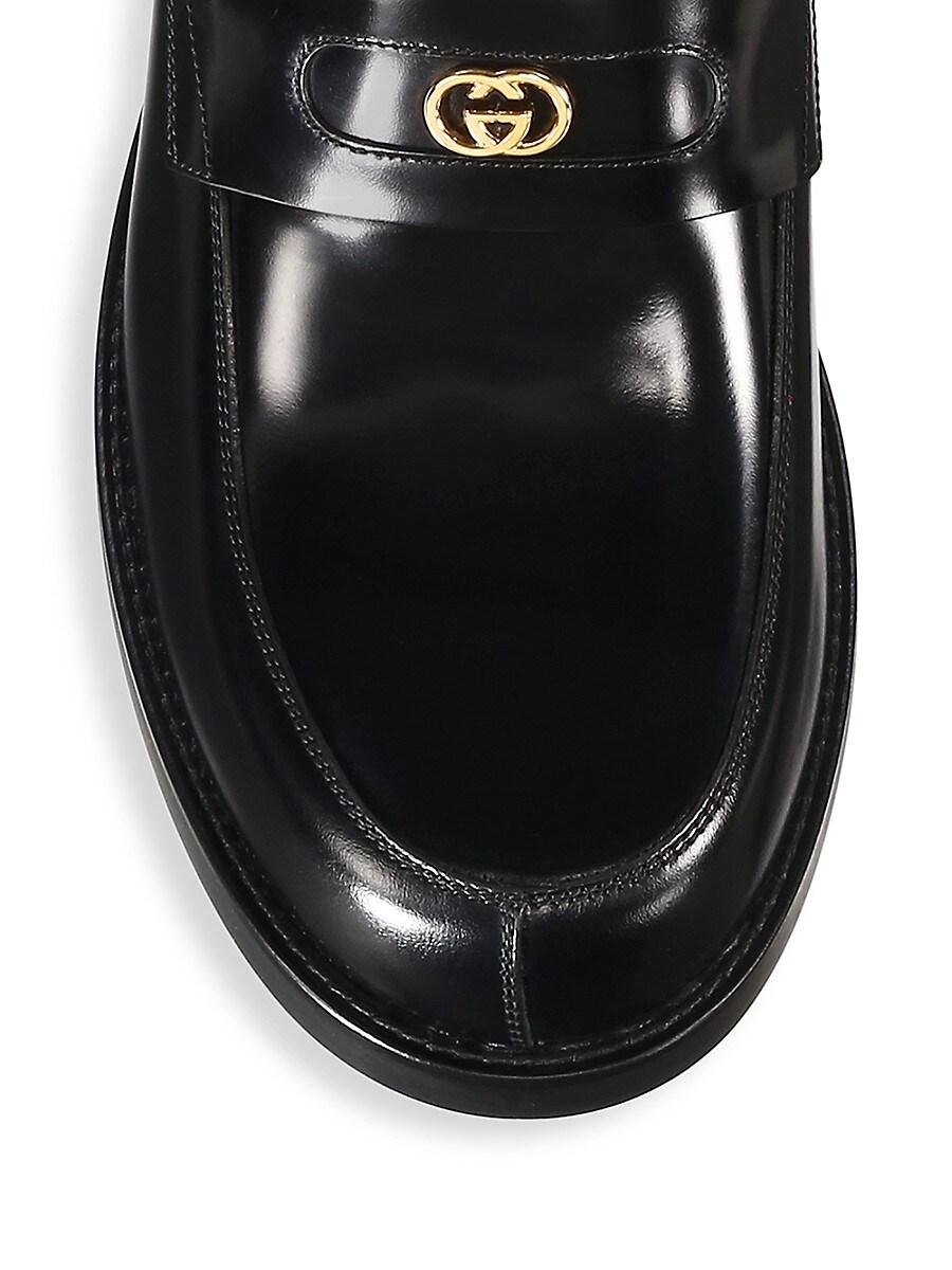 Gucci Adene Leather Penny Loafers in 
