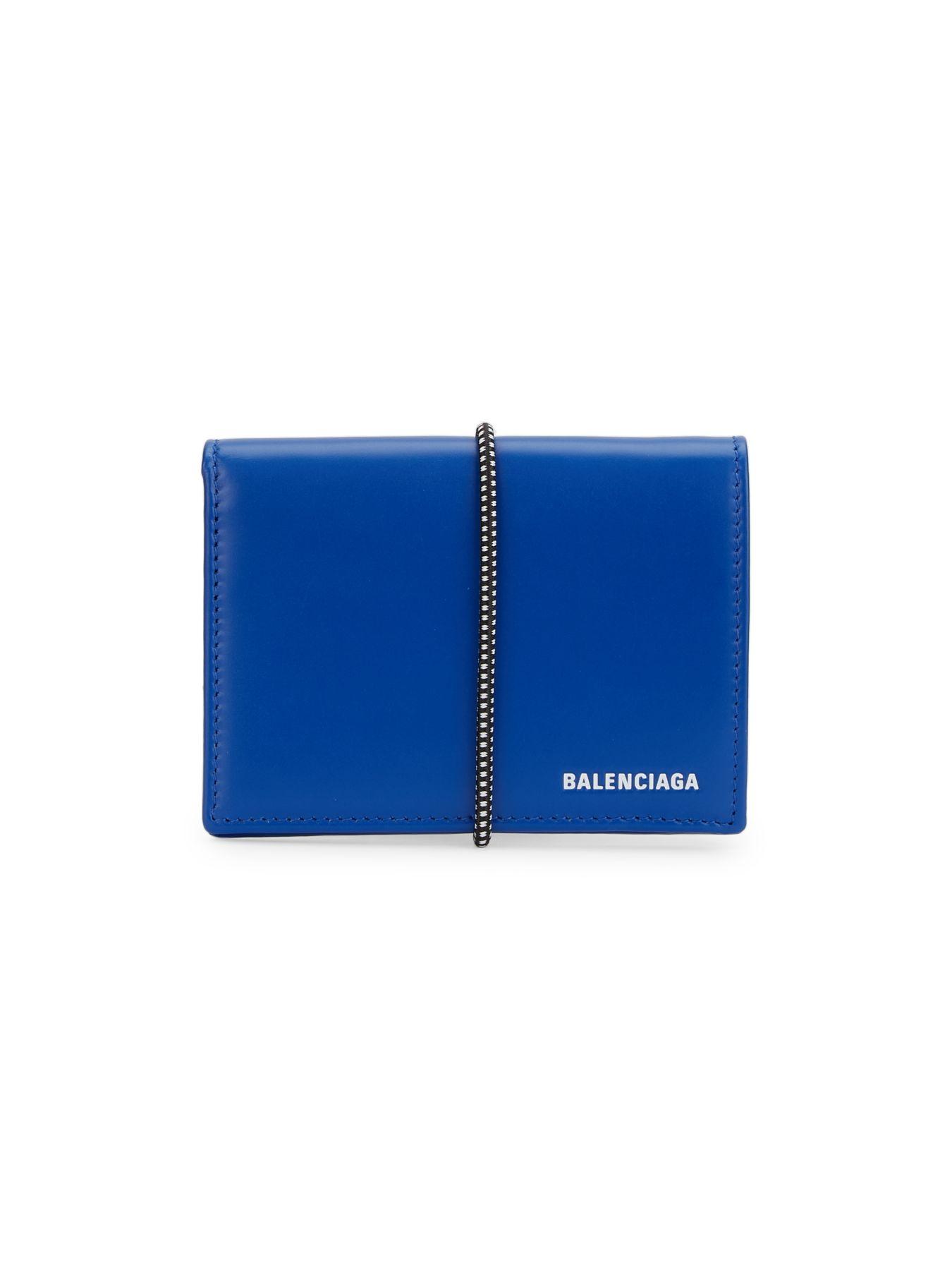 balenciaga blue wallet