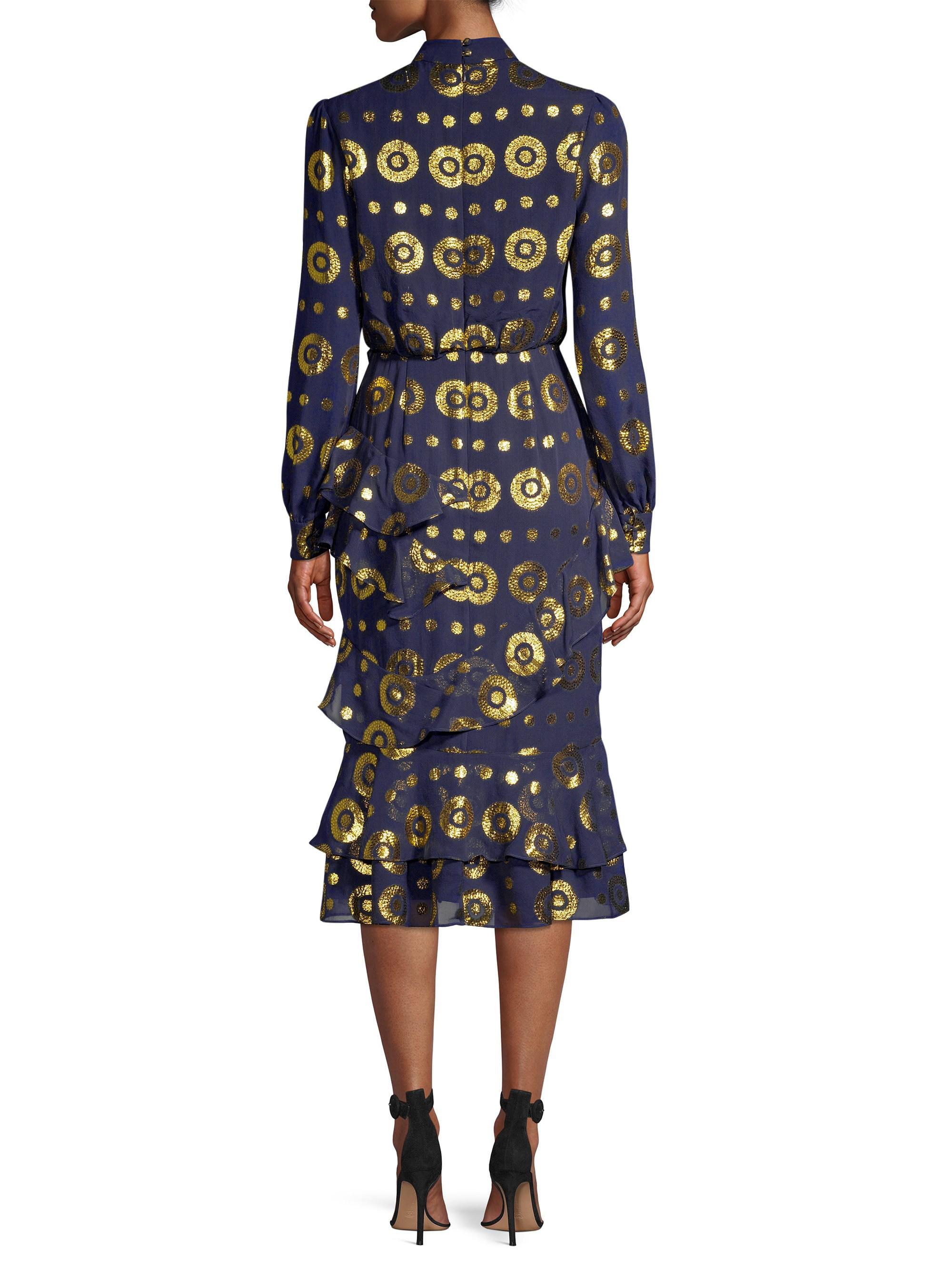 isa ruffle dress saloni