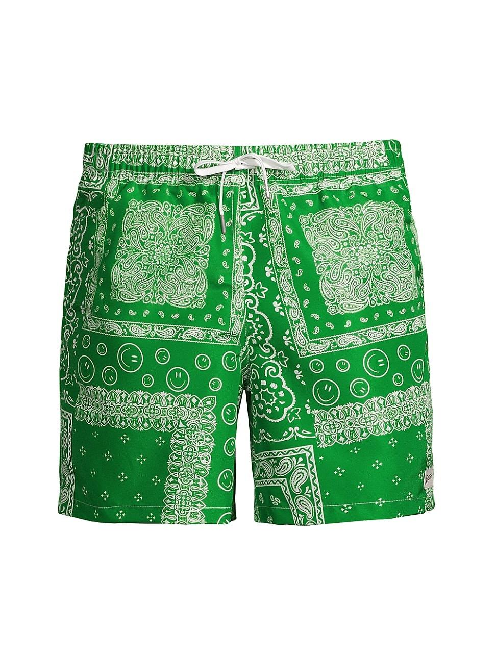 Bather Palm Bandana Swim Trunks in Green for Men Lyst