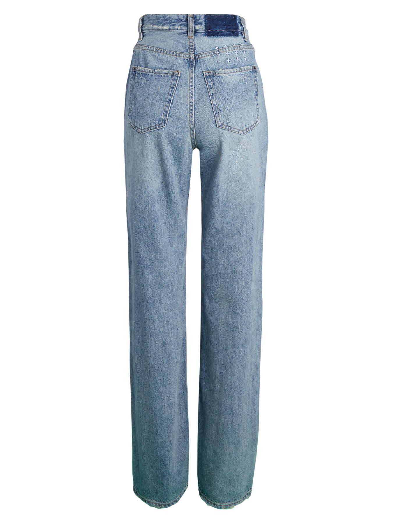 Ksubi Denim Playback Karma High-rise Straight Jeans in Blue - Lyst