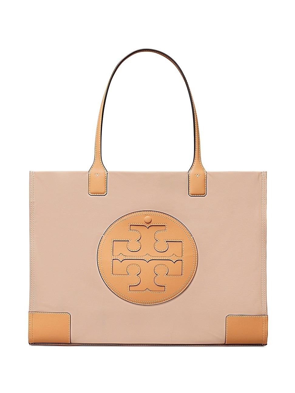 Tory Burch Ella Logo Tote Bag in Natural | Lyst