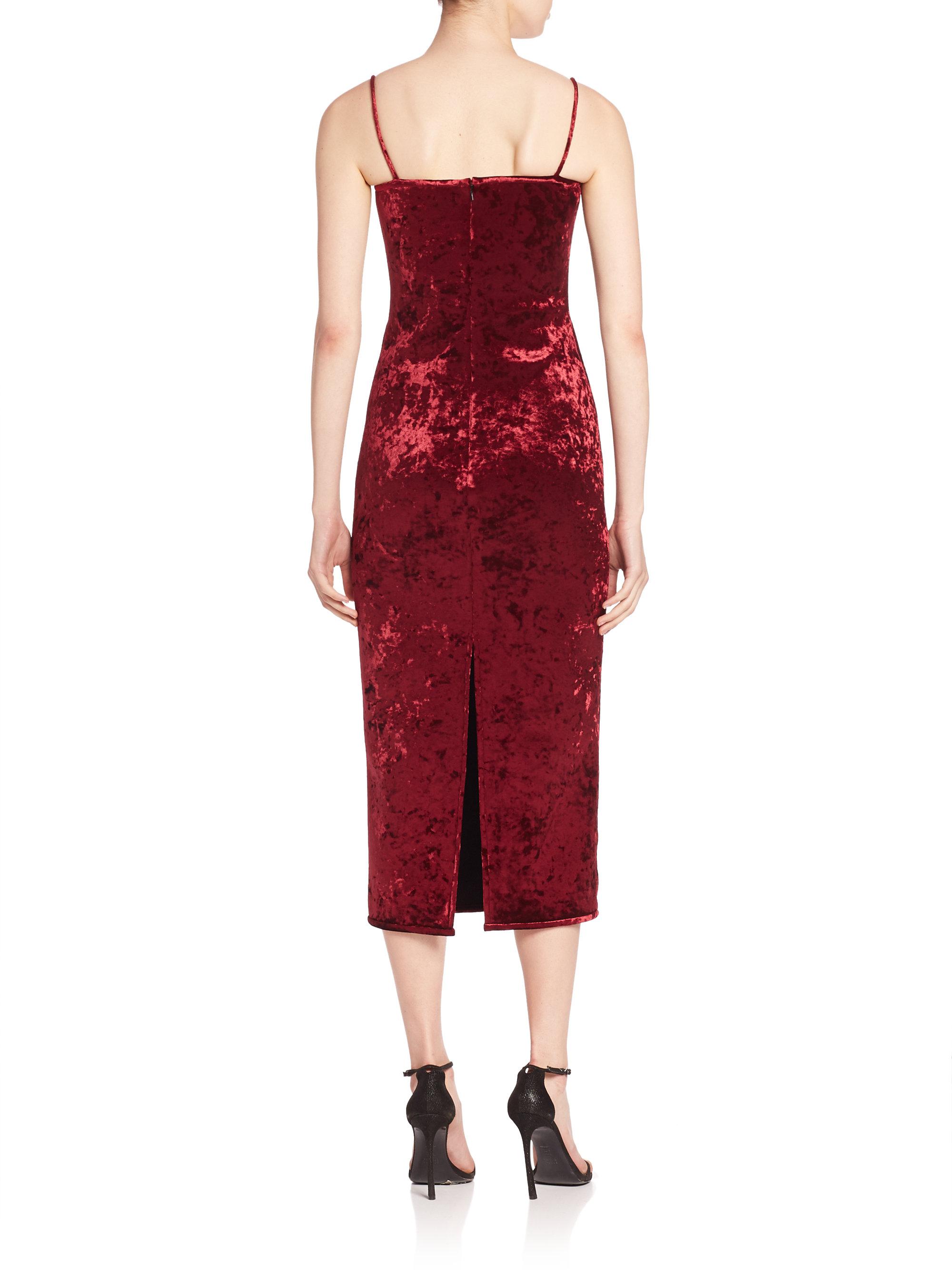 Constance velvet midi dress Clearance