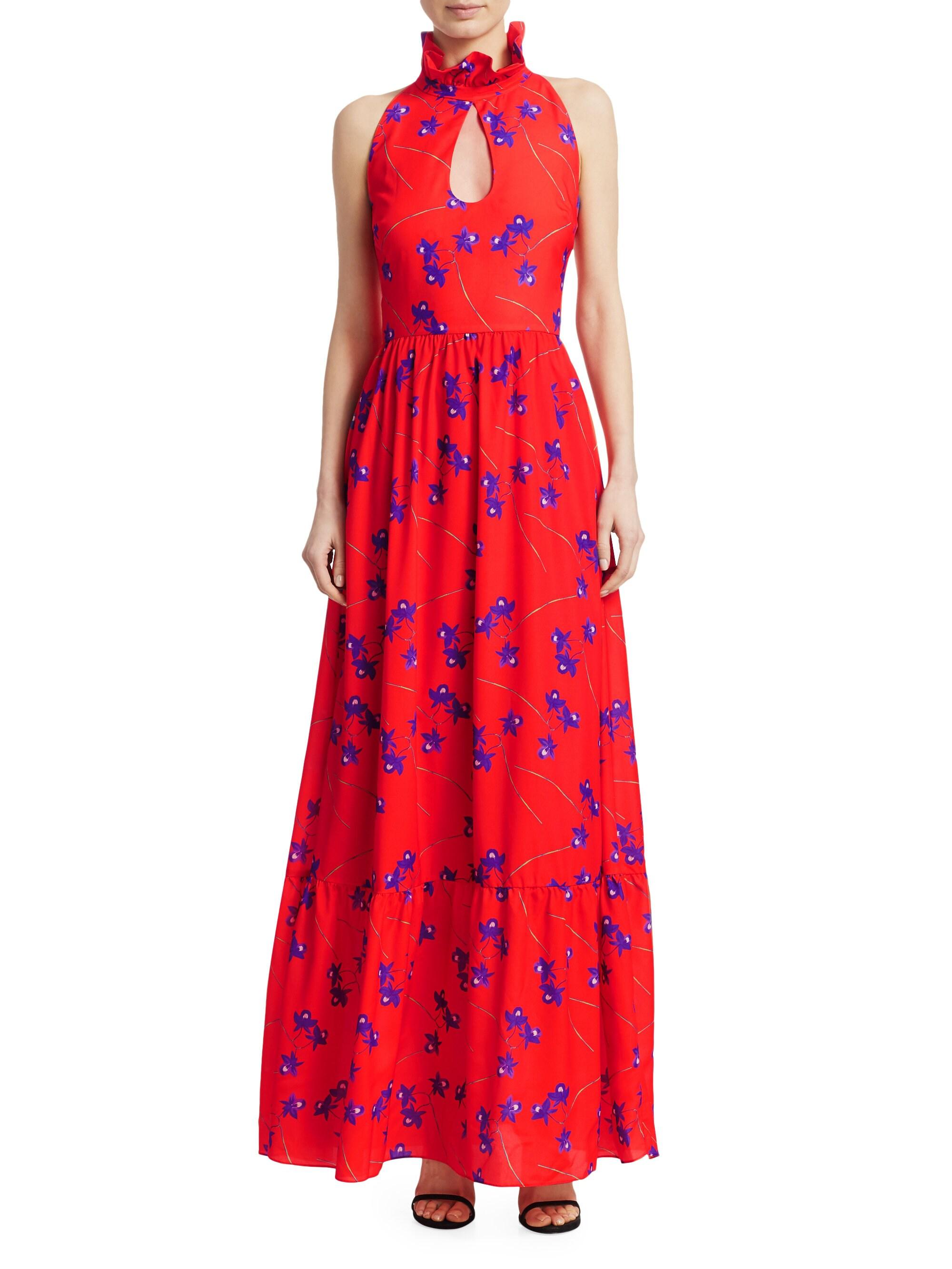 keyhole maxi dress