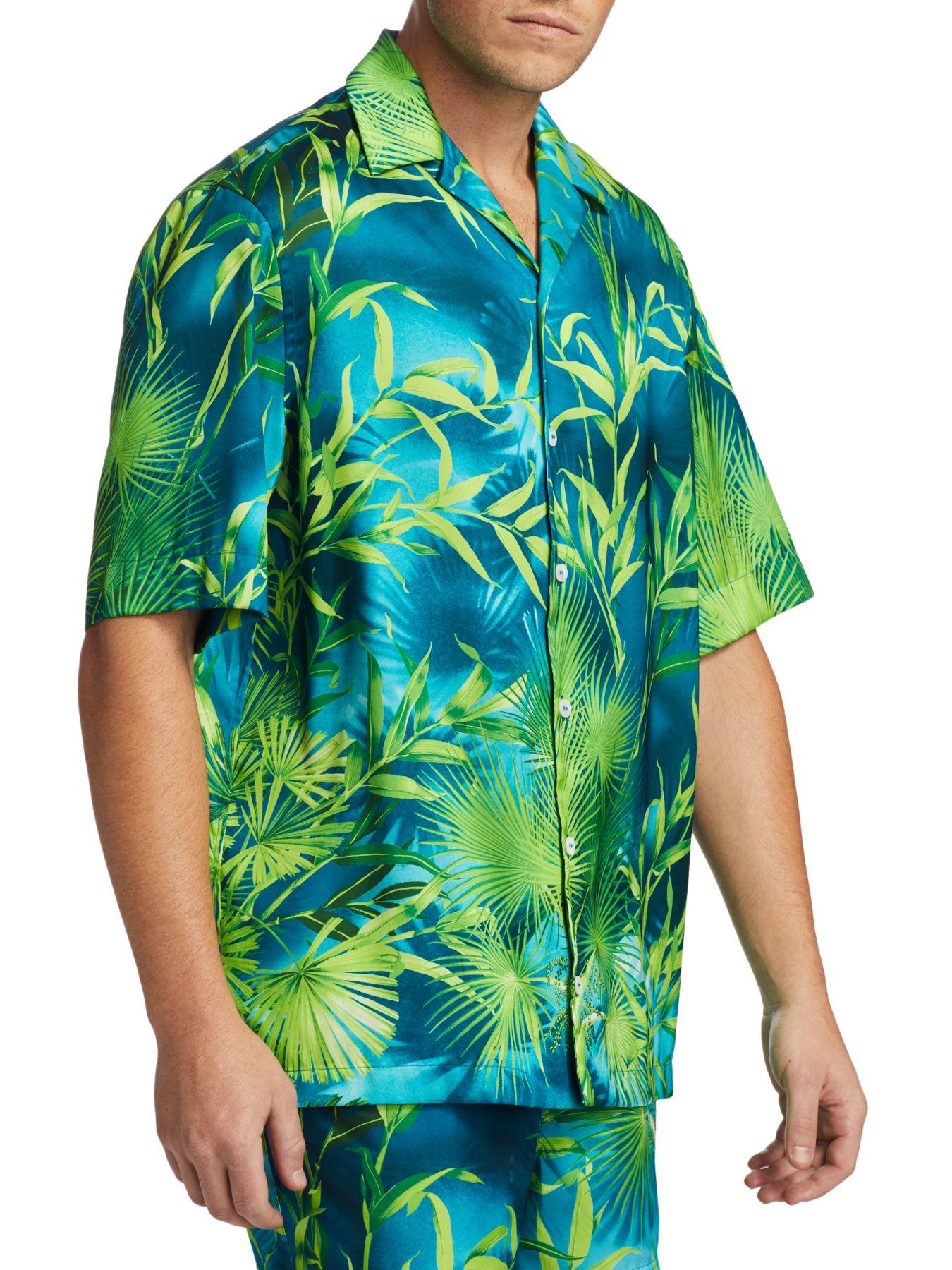versace jungle print shirt