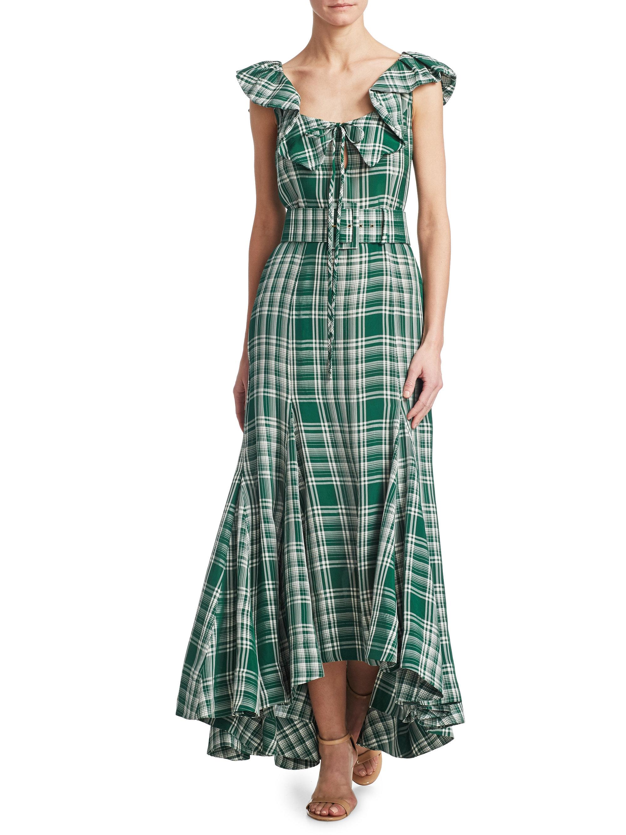 Rosie assoulin green dress Clearance