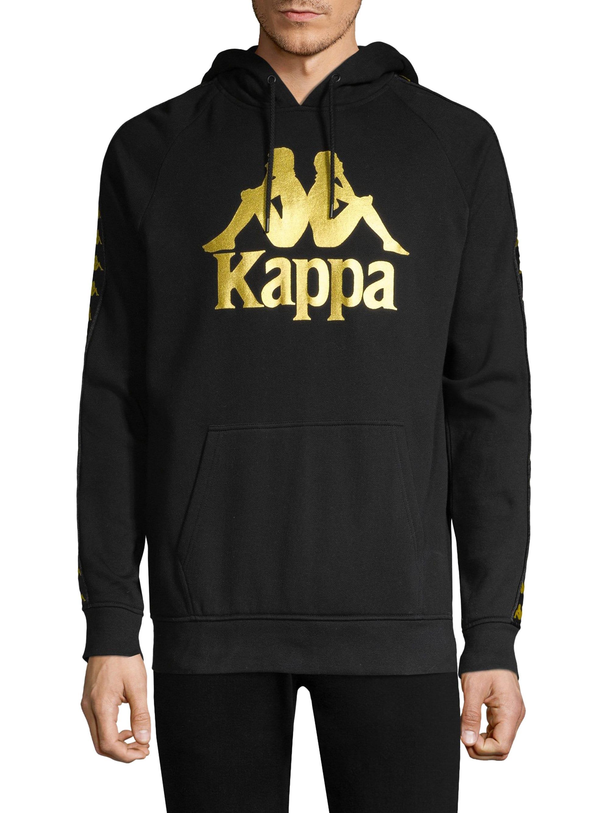Kappa Fleece Authentic Hurtado Hoodie in Black for Men - Lyst
