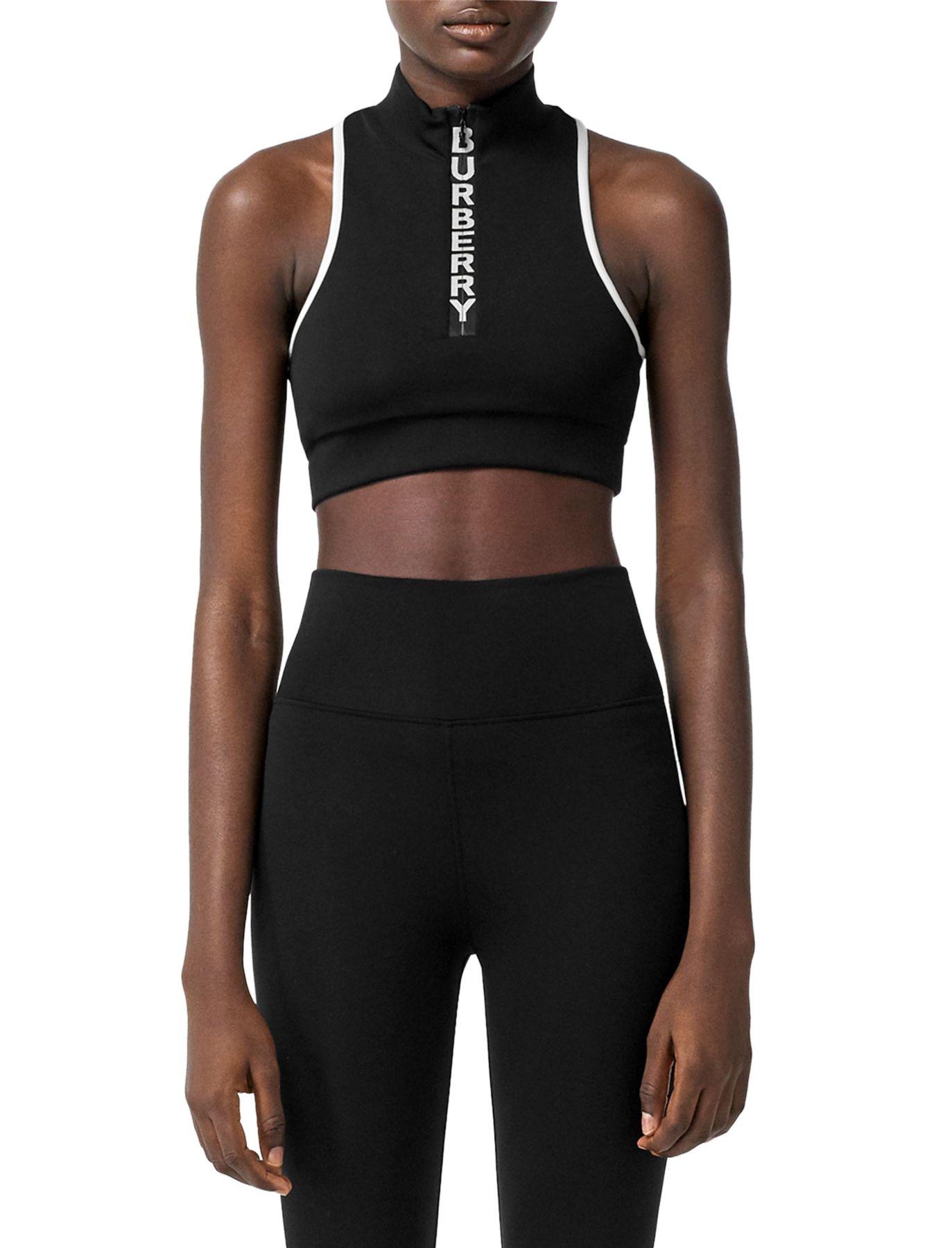 Burberry Synthetic Zip Crop Top in 
