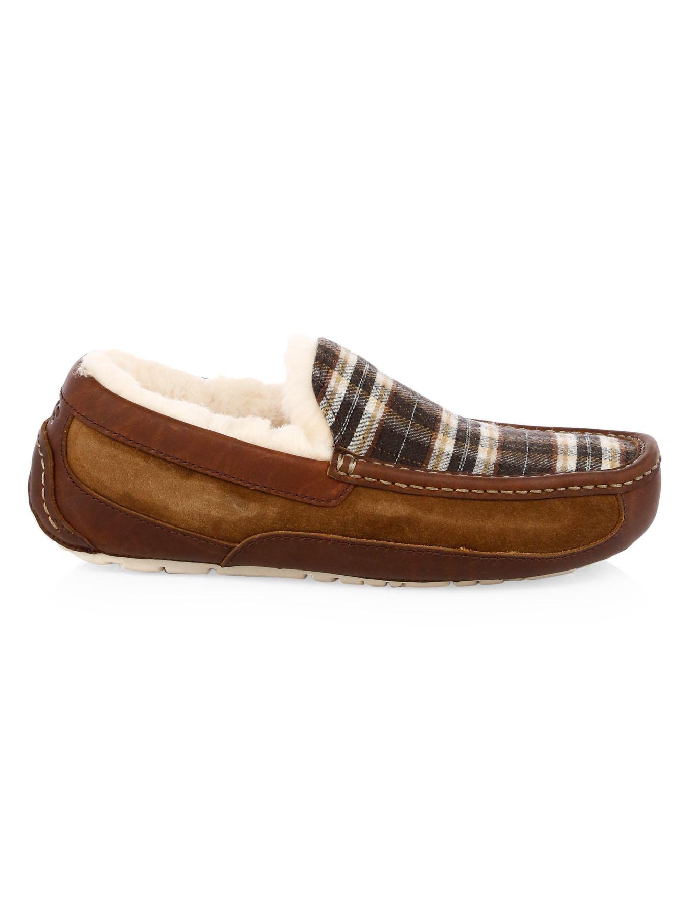 ugg mens ascot plaid slippers