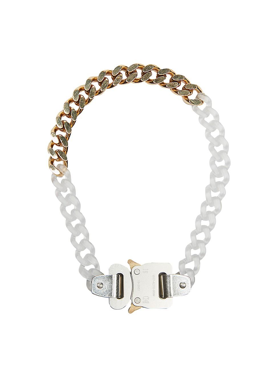 1017 ALYX 9SM Synthetic Transparent Chain & Metal Necklace in White for ...