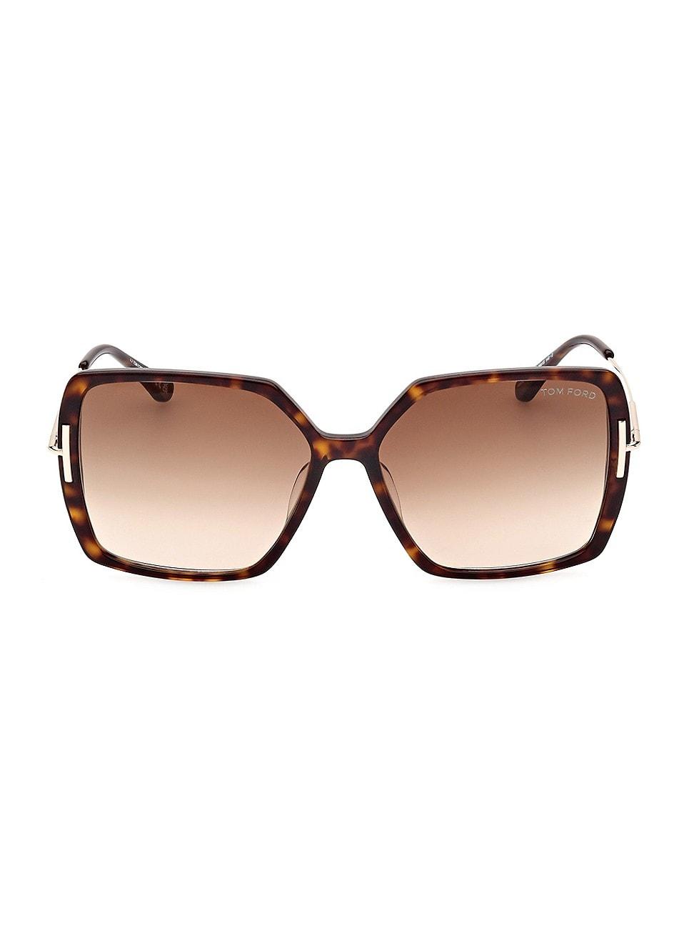 Tom Ford Joanna 59mm Rectangular Sunglasses in Brown Lyst