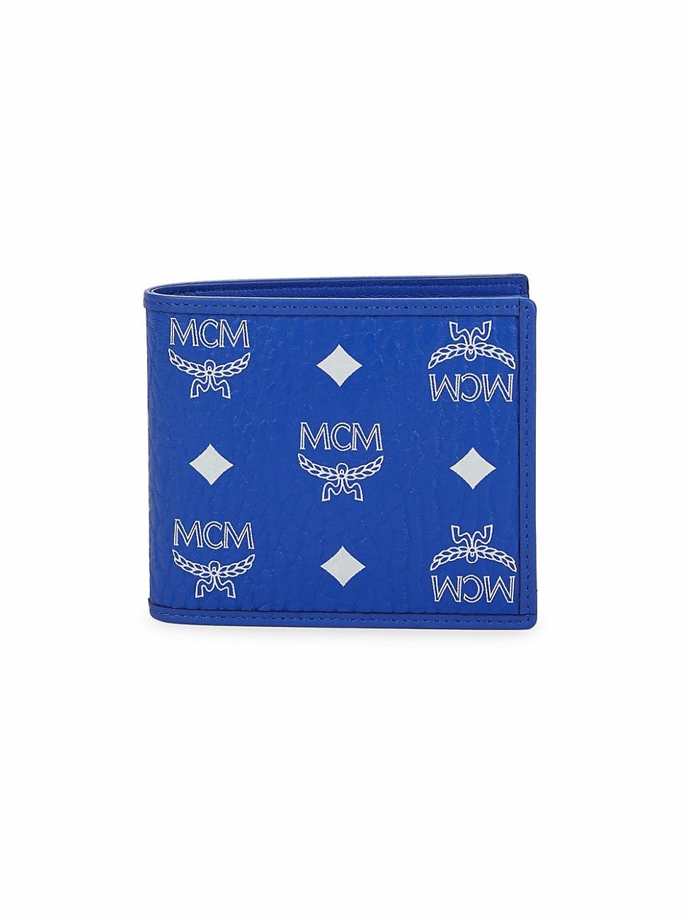 mcm wallet blue