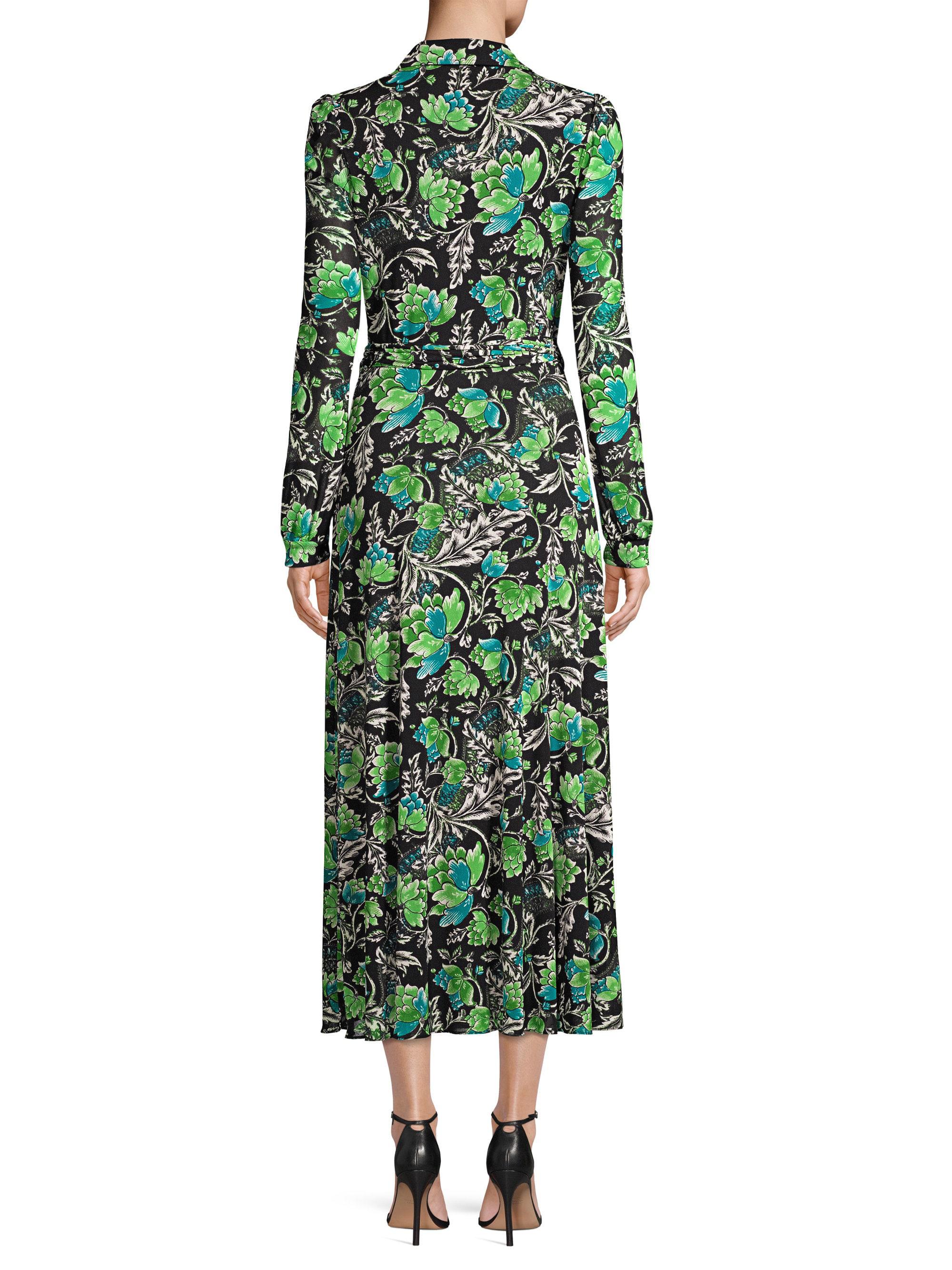 dvf phoenix wrap mesh dress