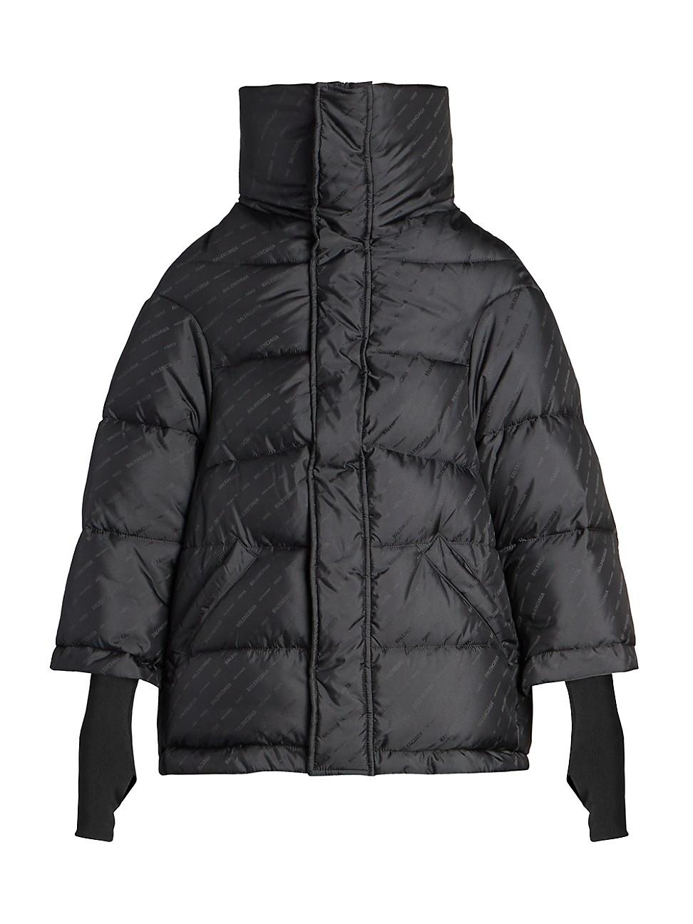 Balenciaga Oversized Swing Puffer Jacket in Black | Lyst