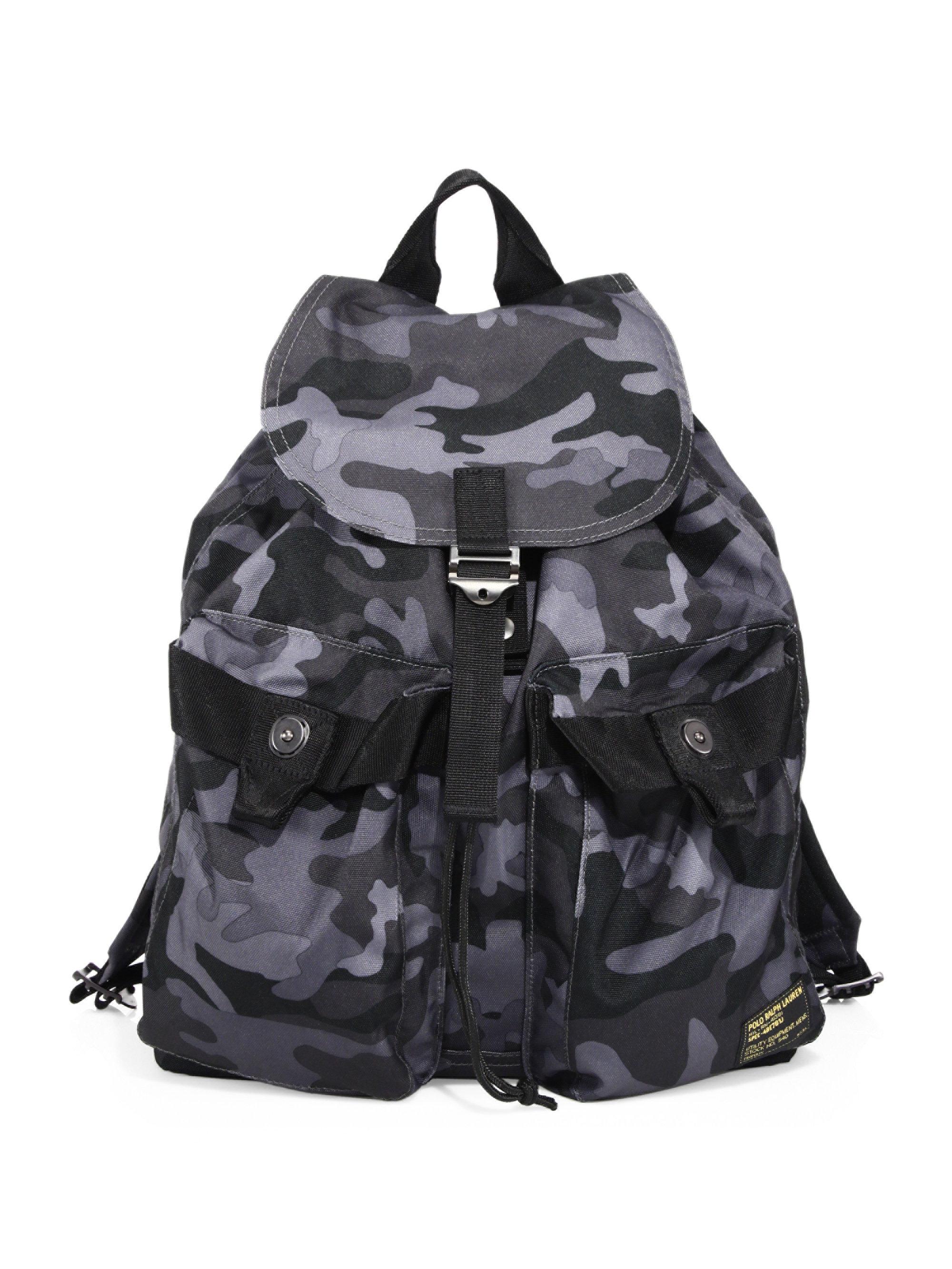 polo ralph lauren camo backpack