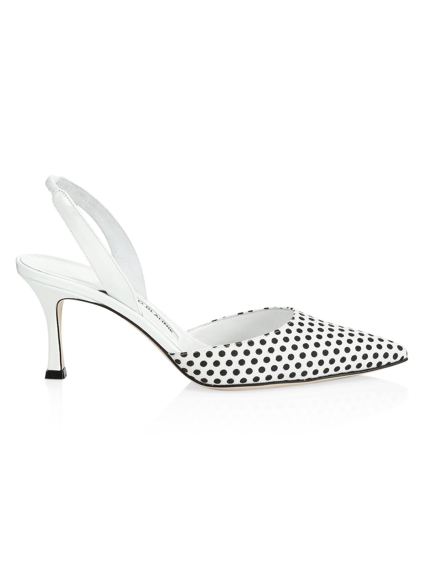 manolo blahnik polka dot