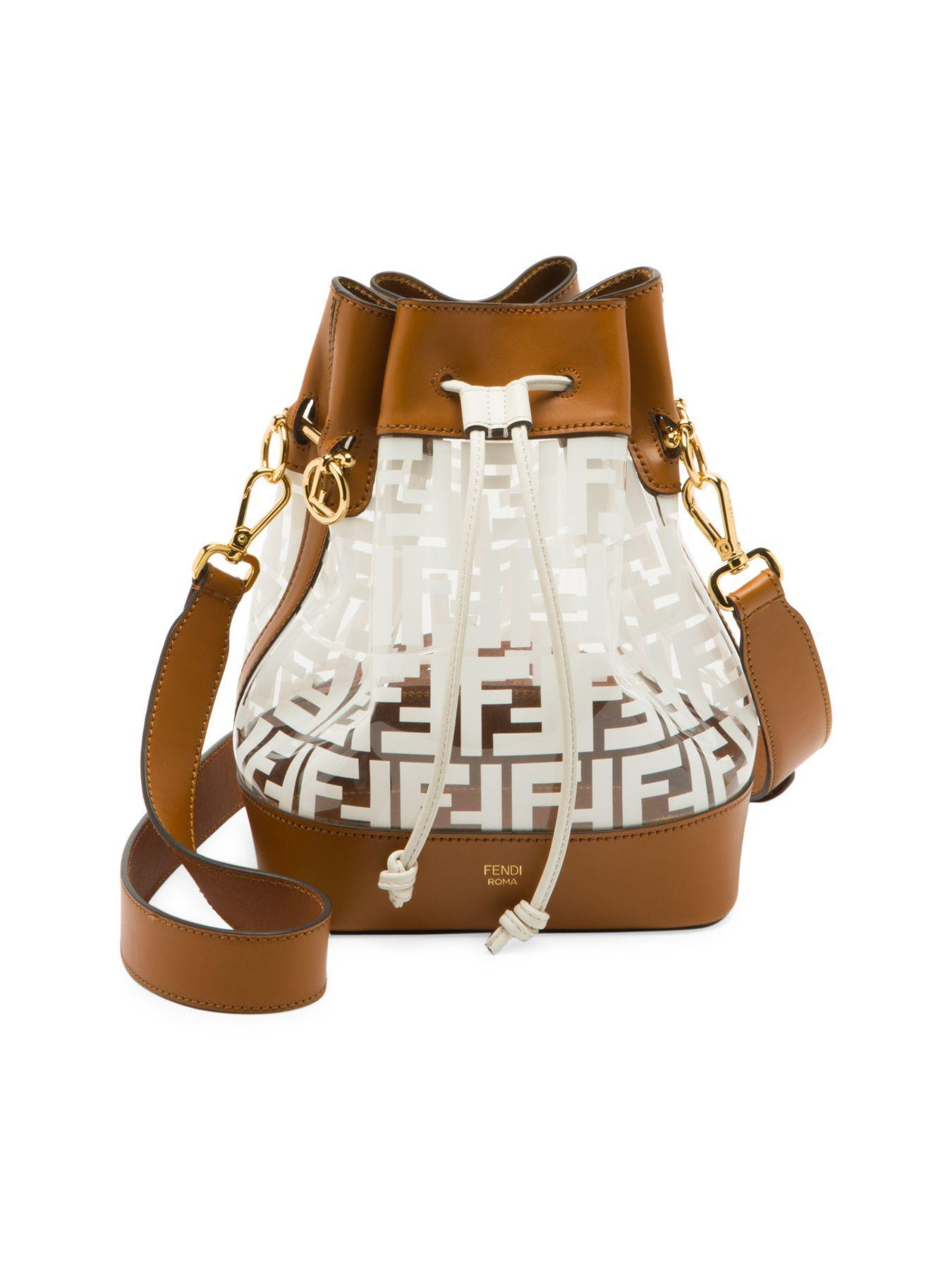 clear fendi bucket bag