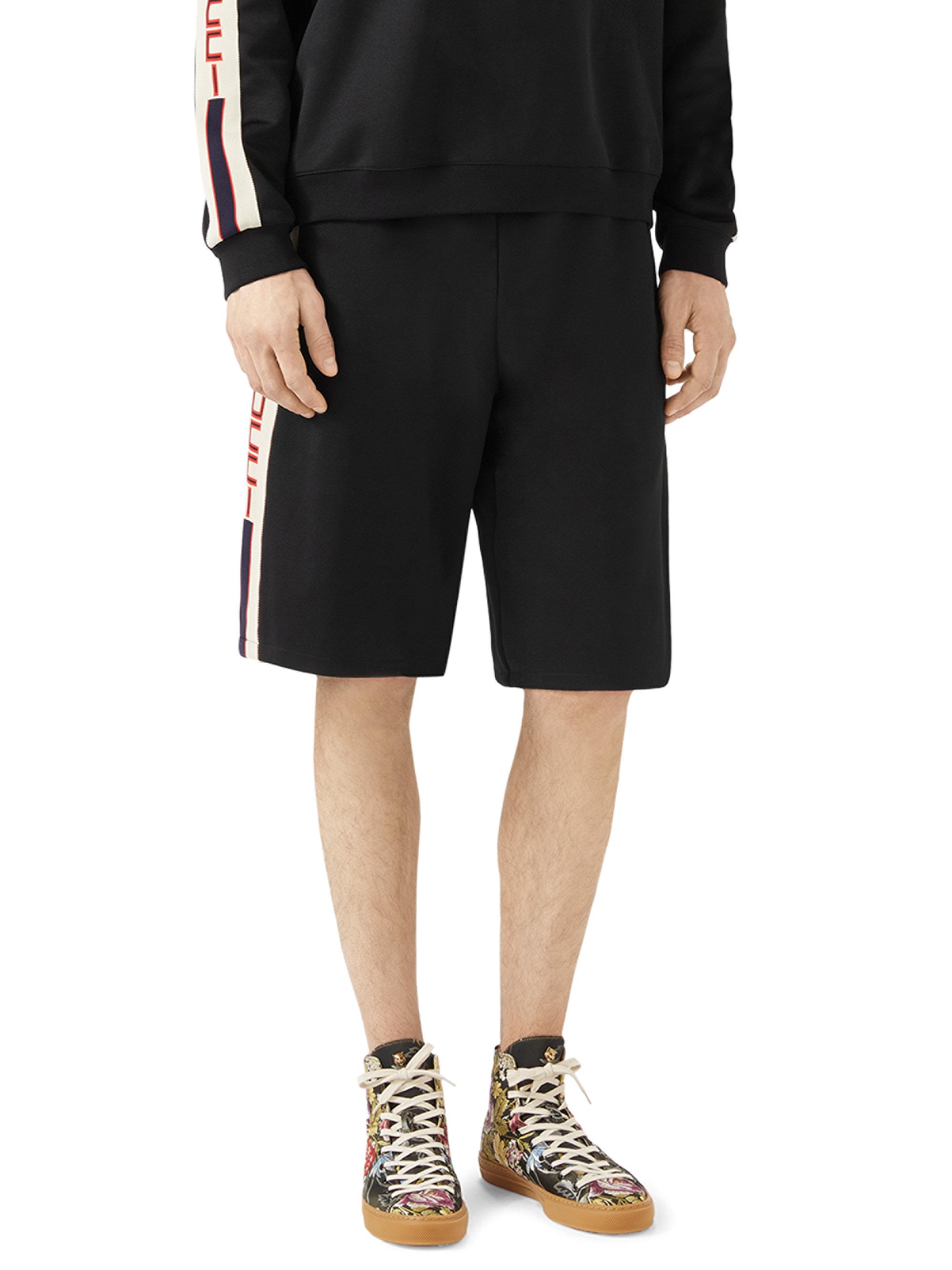 Gucci Technical Jersey Shorts in Black for Men - Lyst