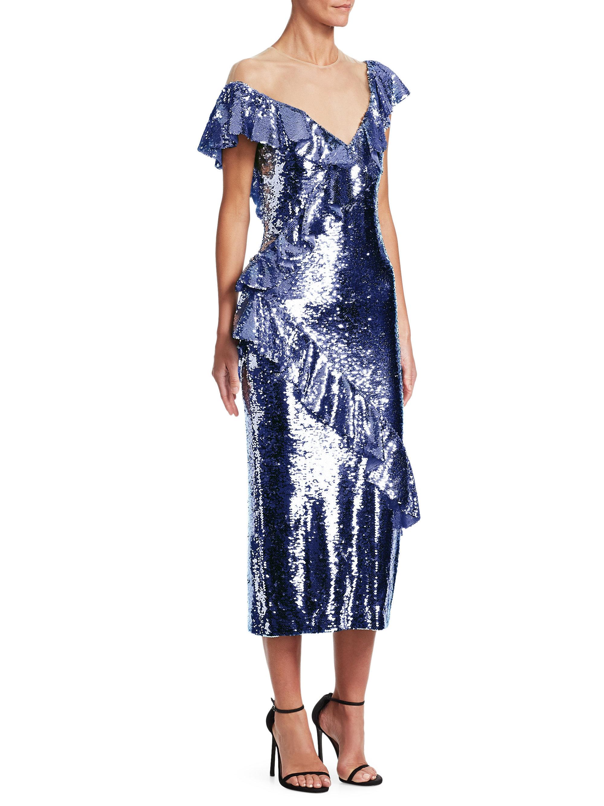 Asymmetrical sequin dress Clearance