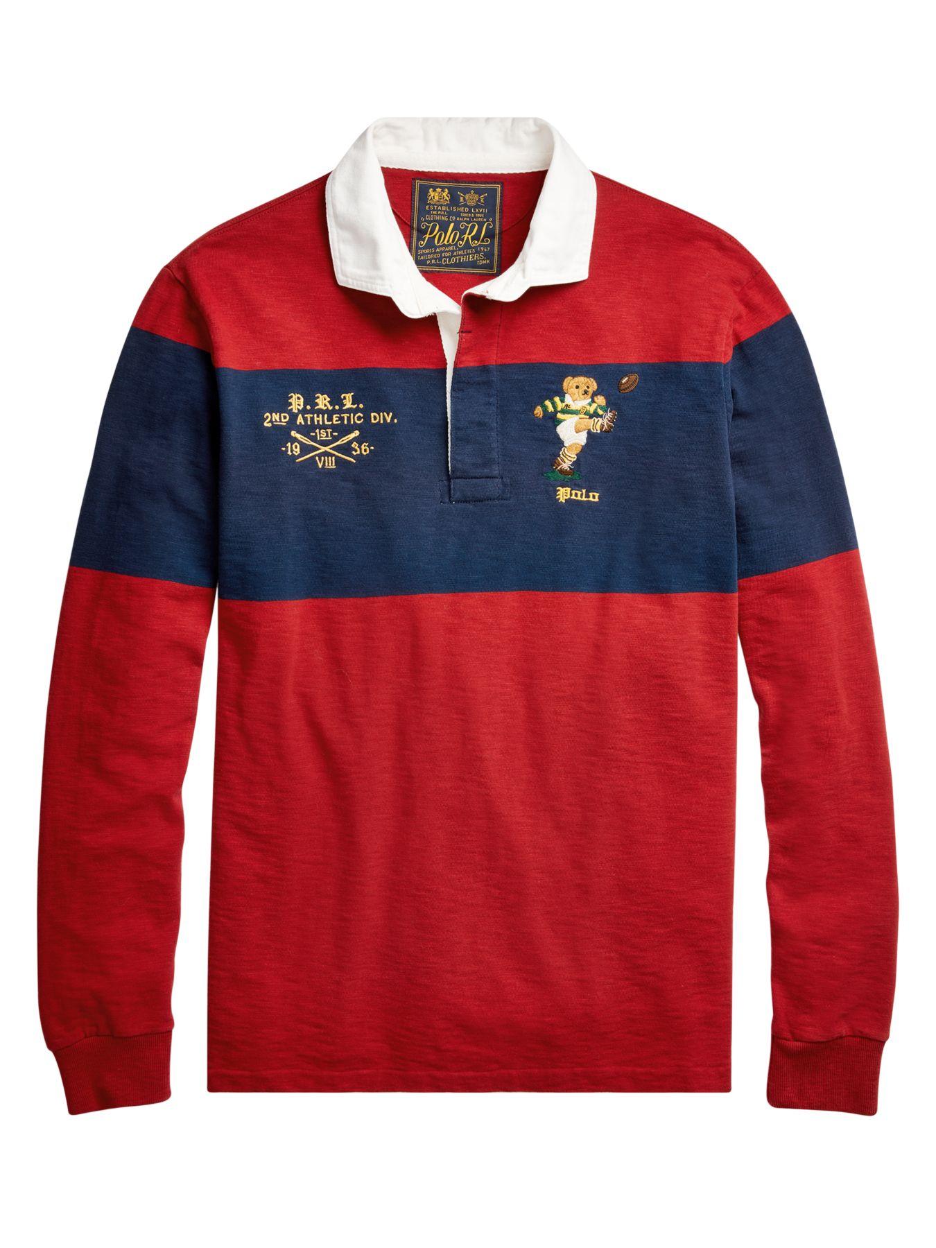 Classic Fit Bear Rugby Shirt 