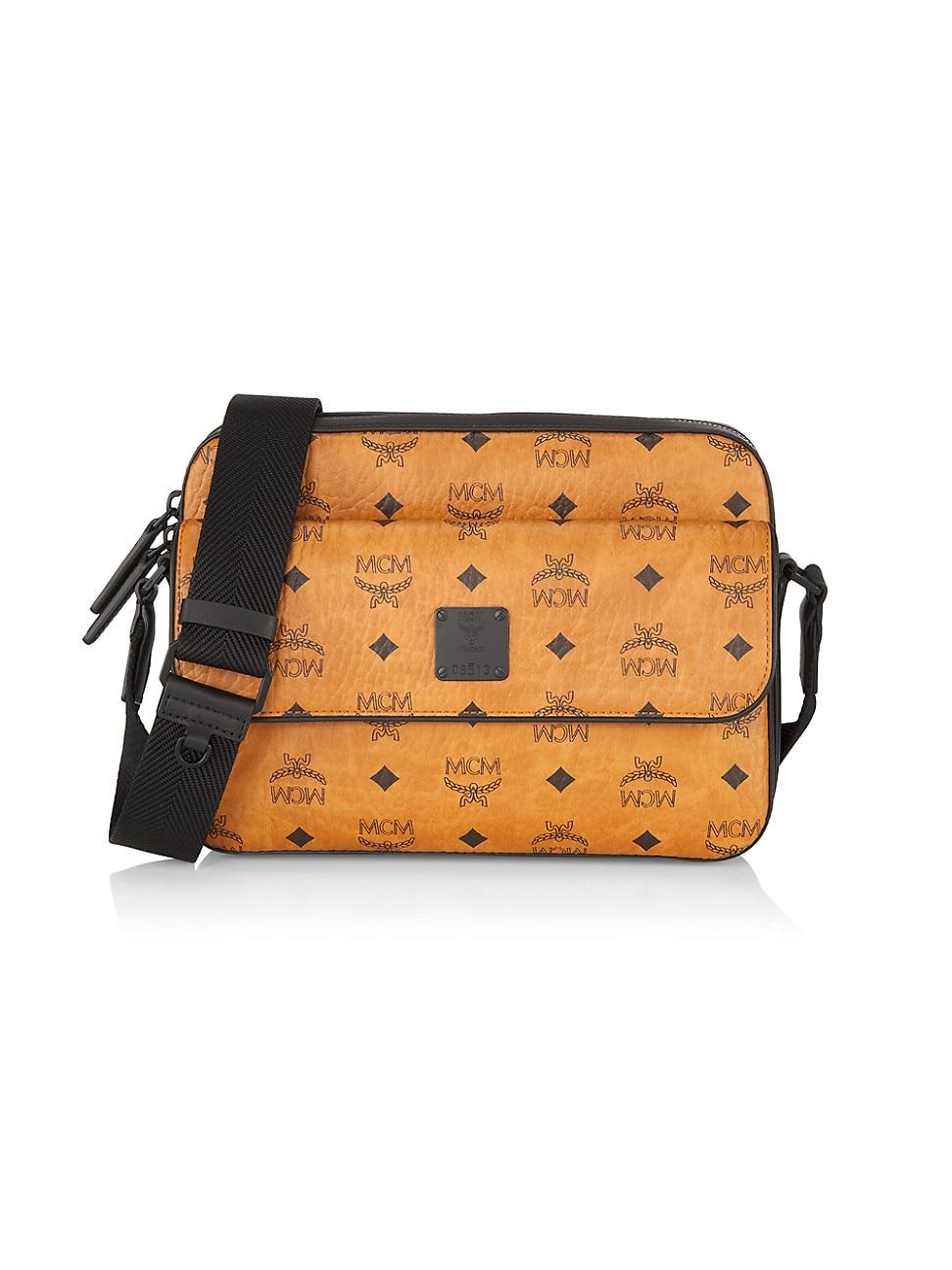 MCM Aren Medium Crossbody Bag in Orange for Men Lyst