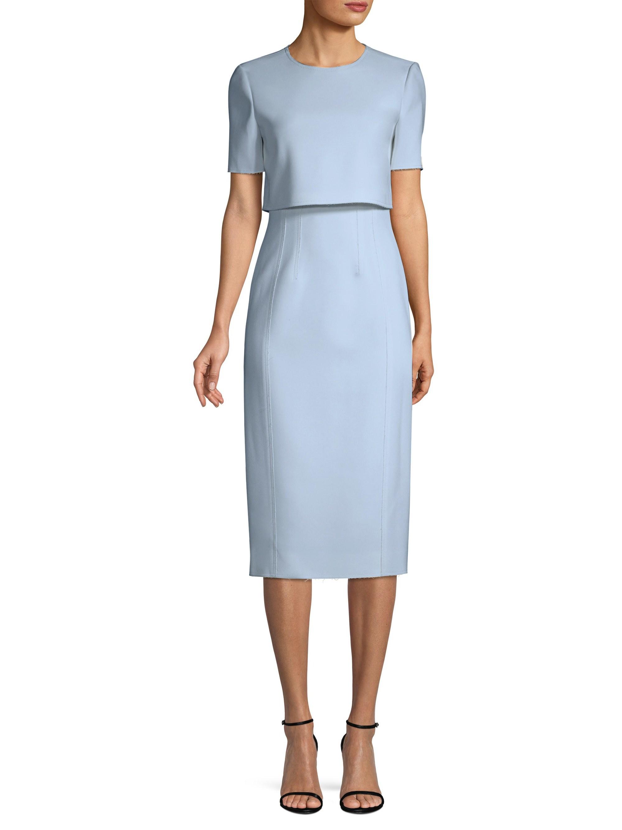 jason wu crepe sheath dress