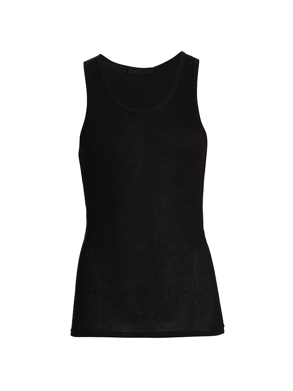 Wardrobe NYC Cotton Ribbed Tank in Black Lyst
