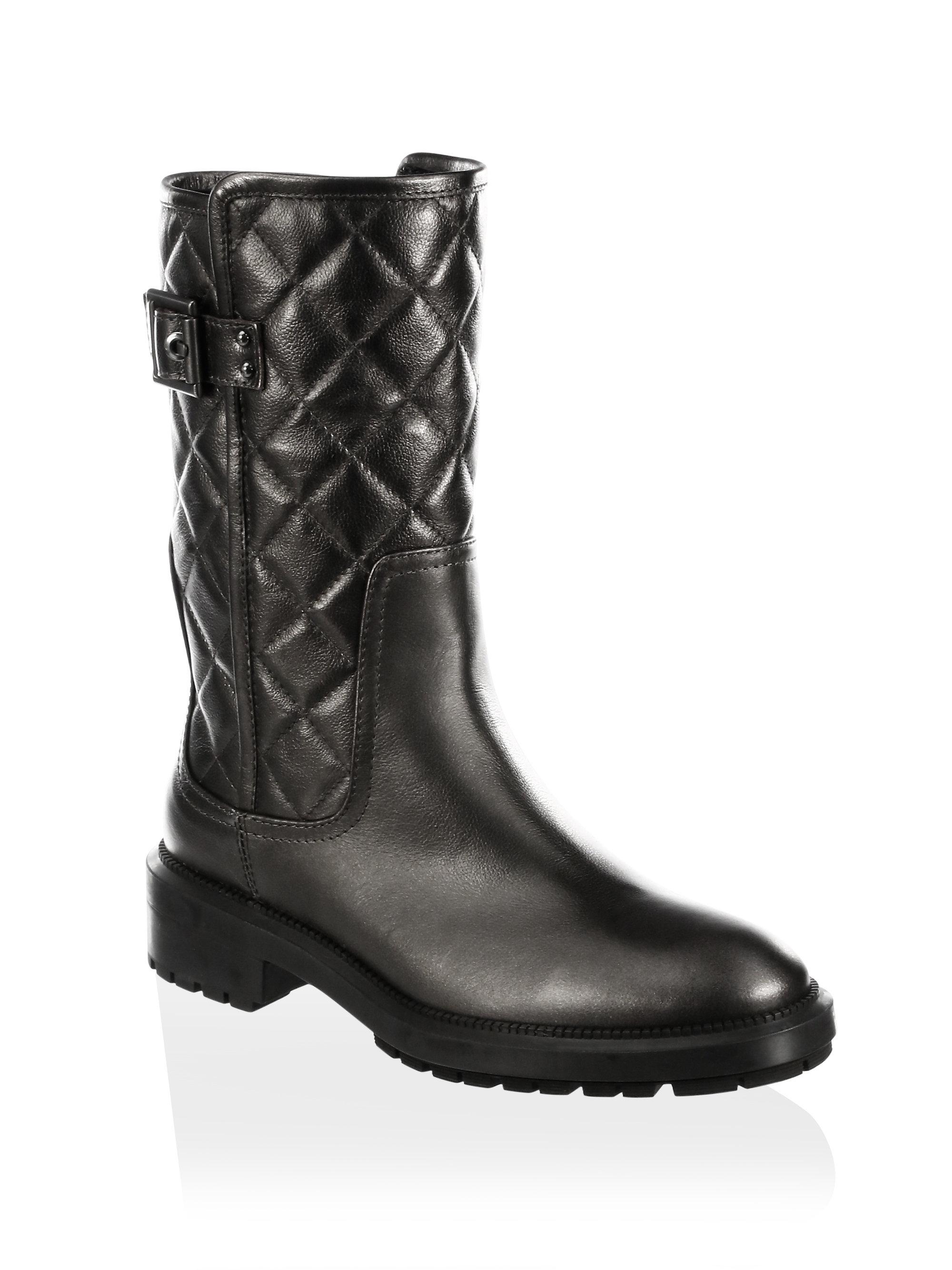 Aquatalia Layla Quilted Leather Boots 