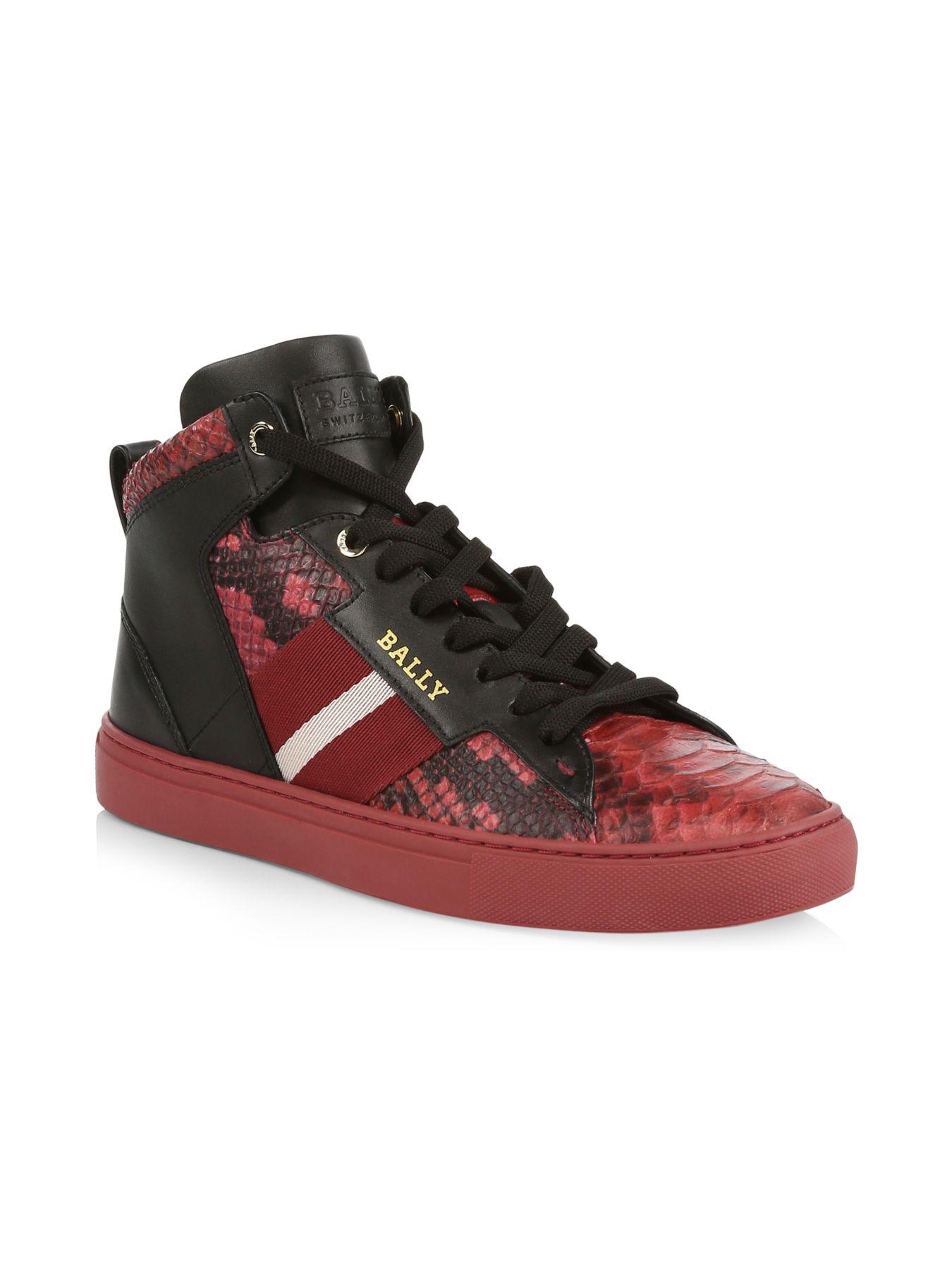 bally snake sneakers