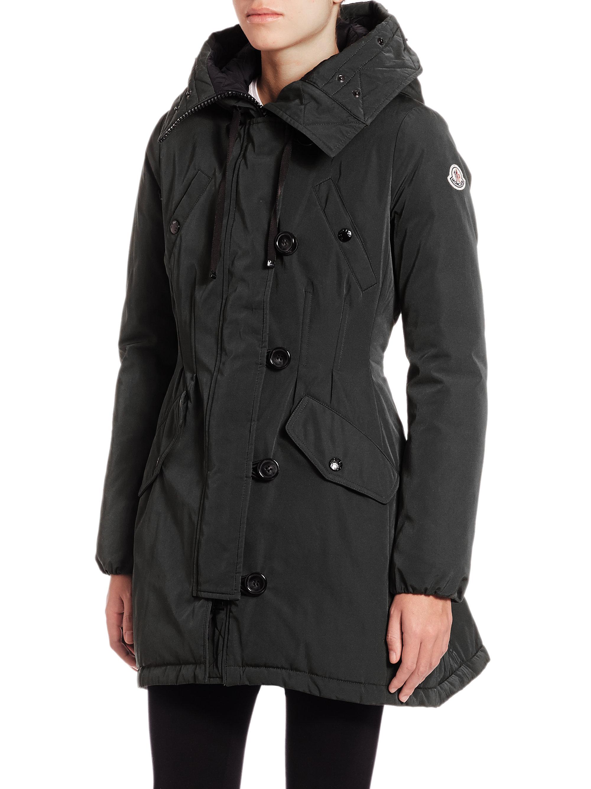 Moncler Synthetic Aredhel Fur-trimmed Jacket in Black - Lyst