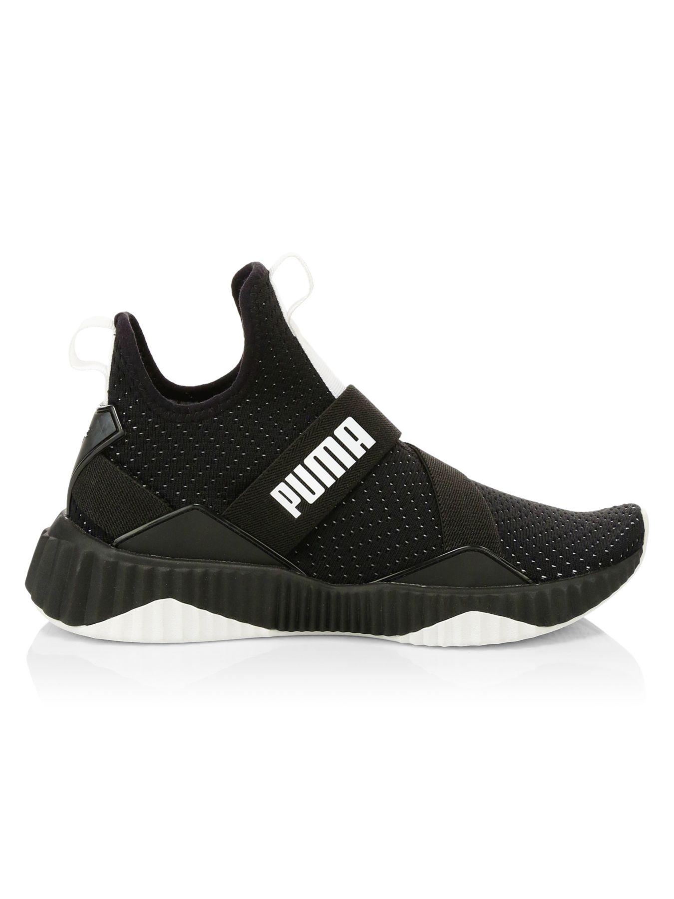 PUMA Defy Mid Core Shoes in Black/White (Black) | Lyst