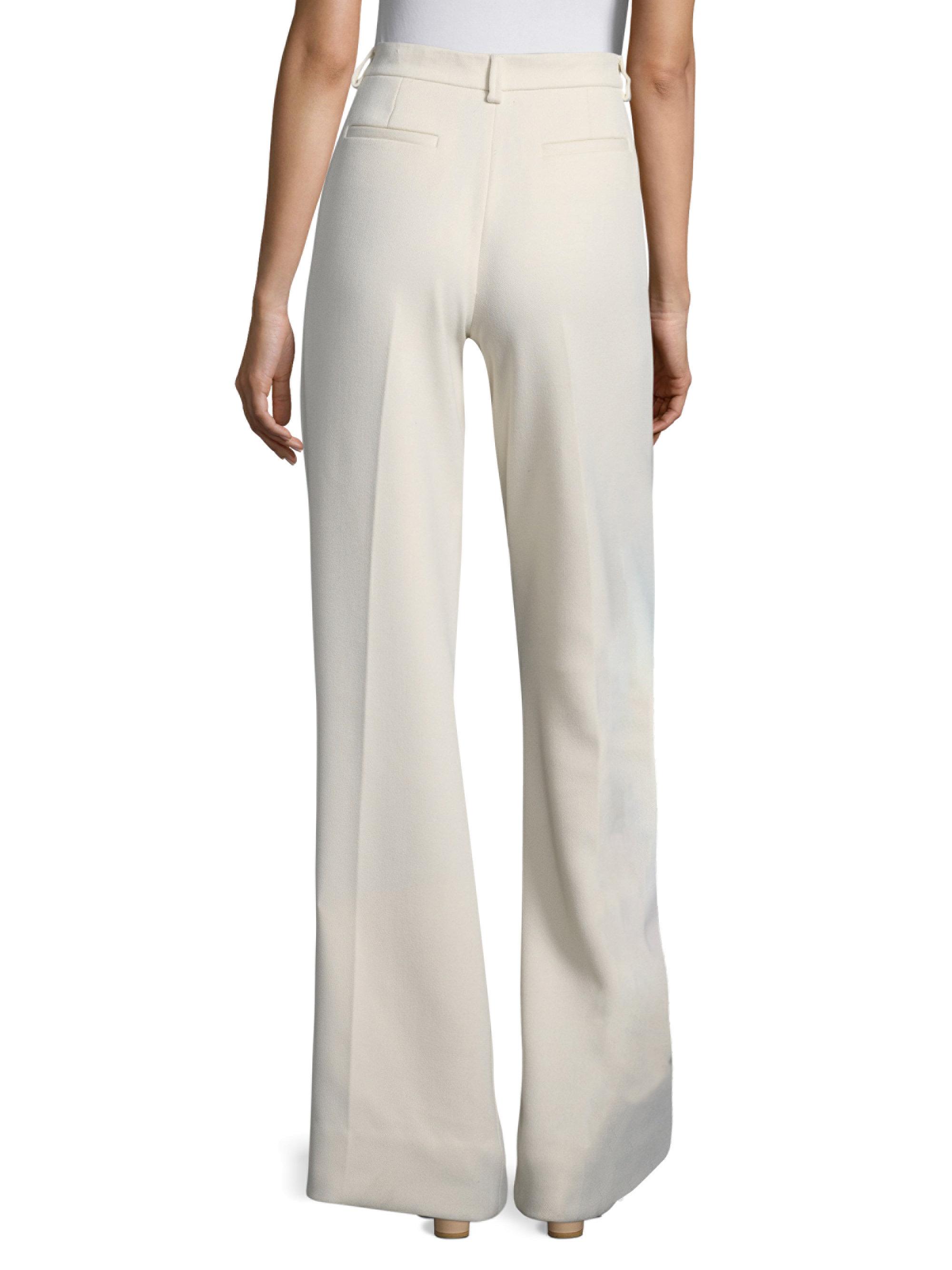 Tory Burch Thomas Trousers in Natural | Lyst