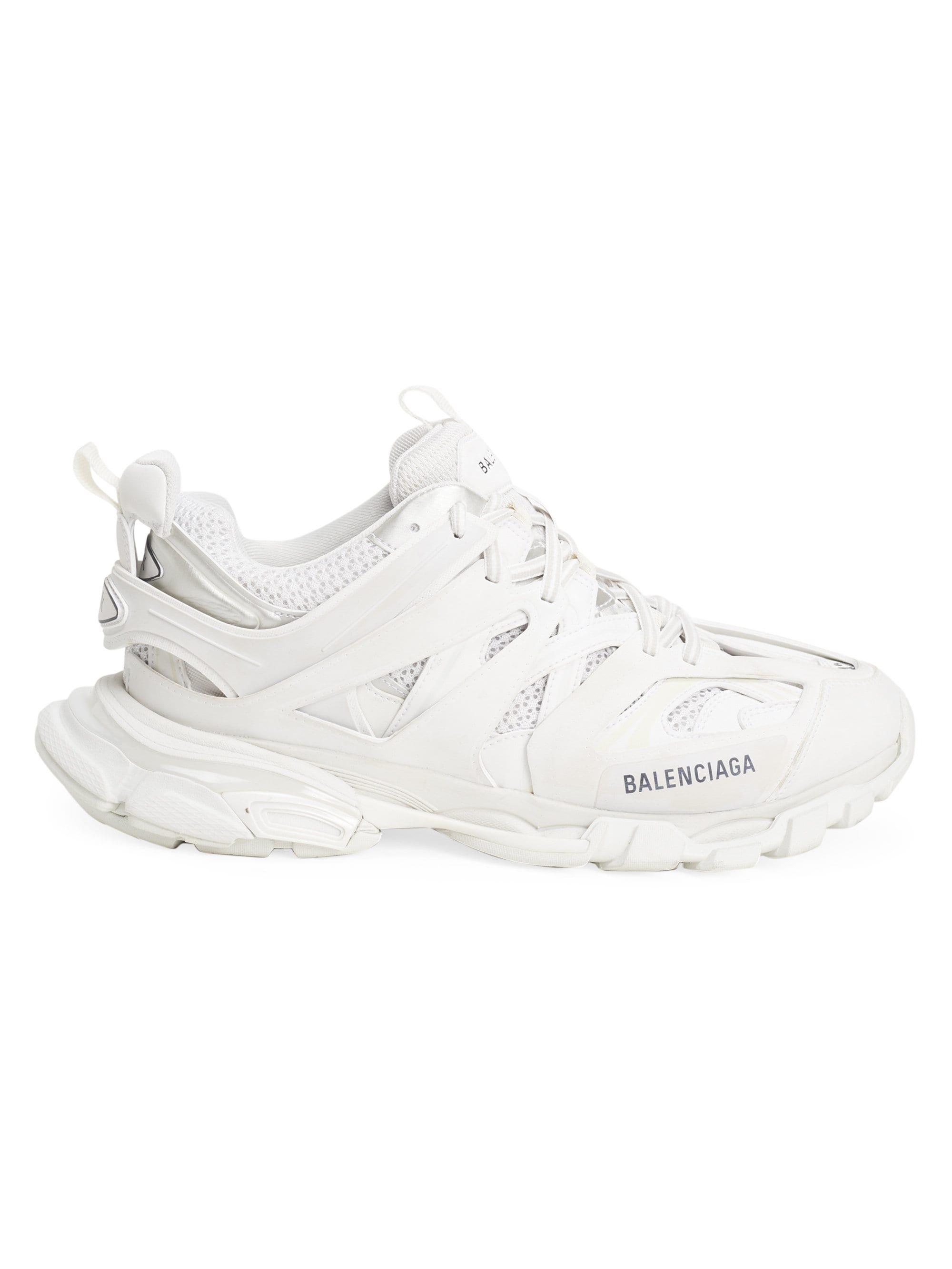 Balenciaga Leather Track Low-top Sneakers in White for Men - Lyst