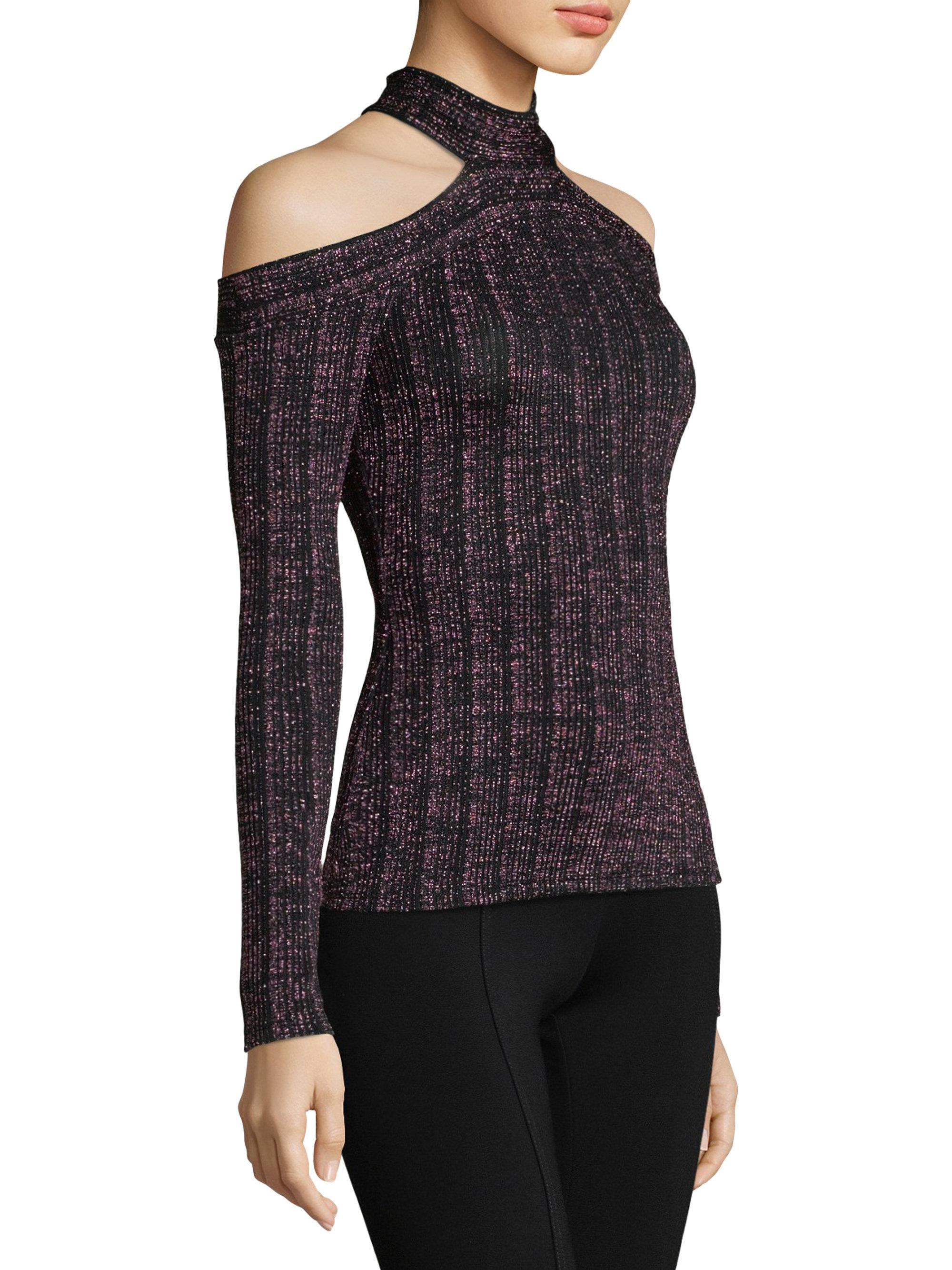 bcbg cold shoulder top