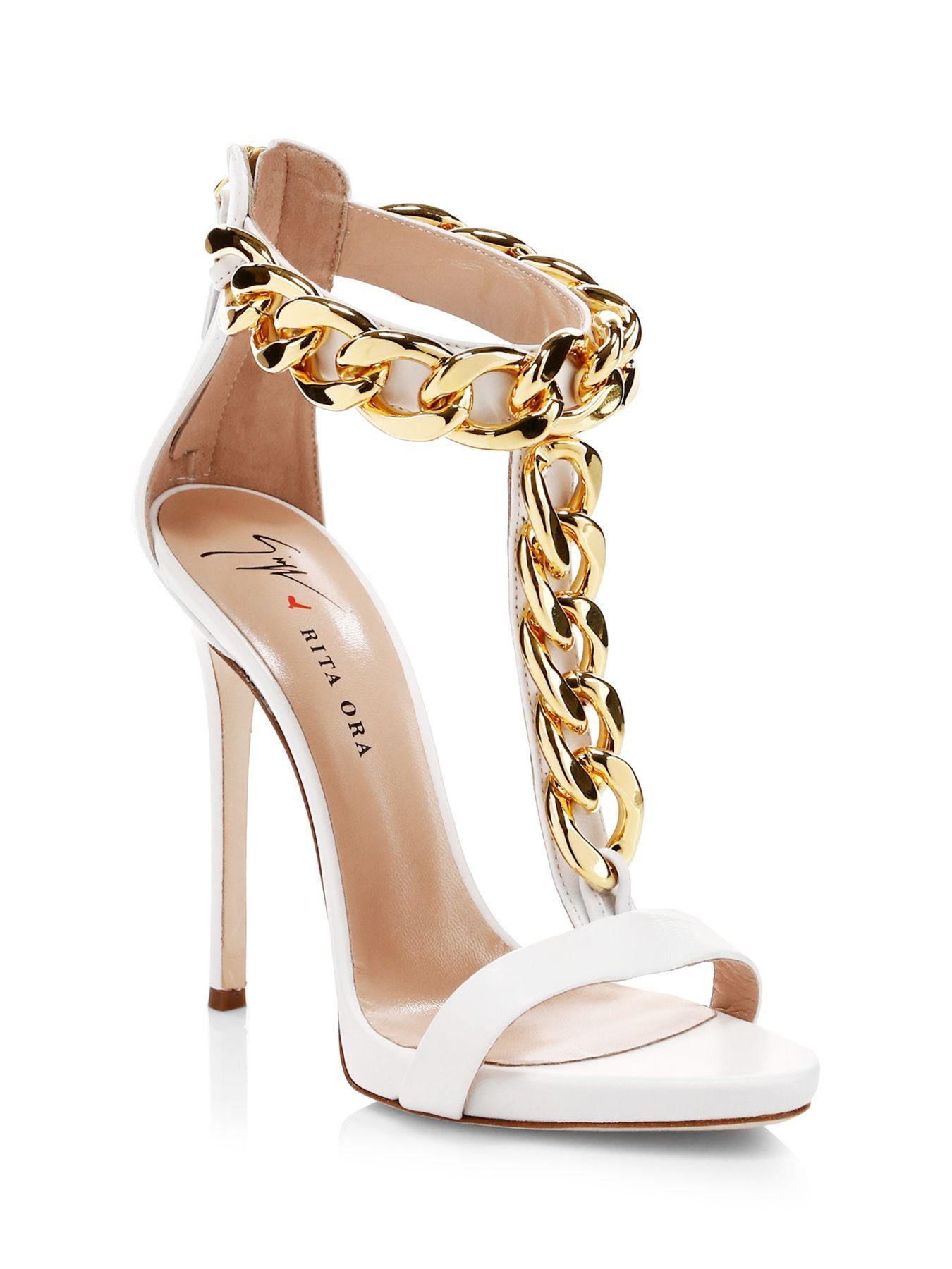 giuseppe zanotti chain sandals