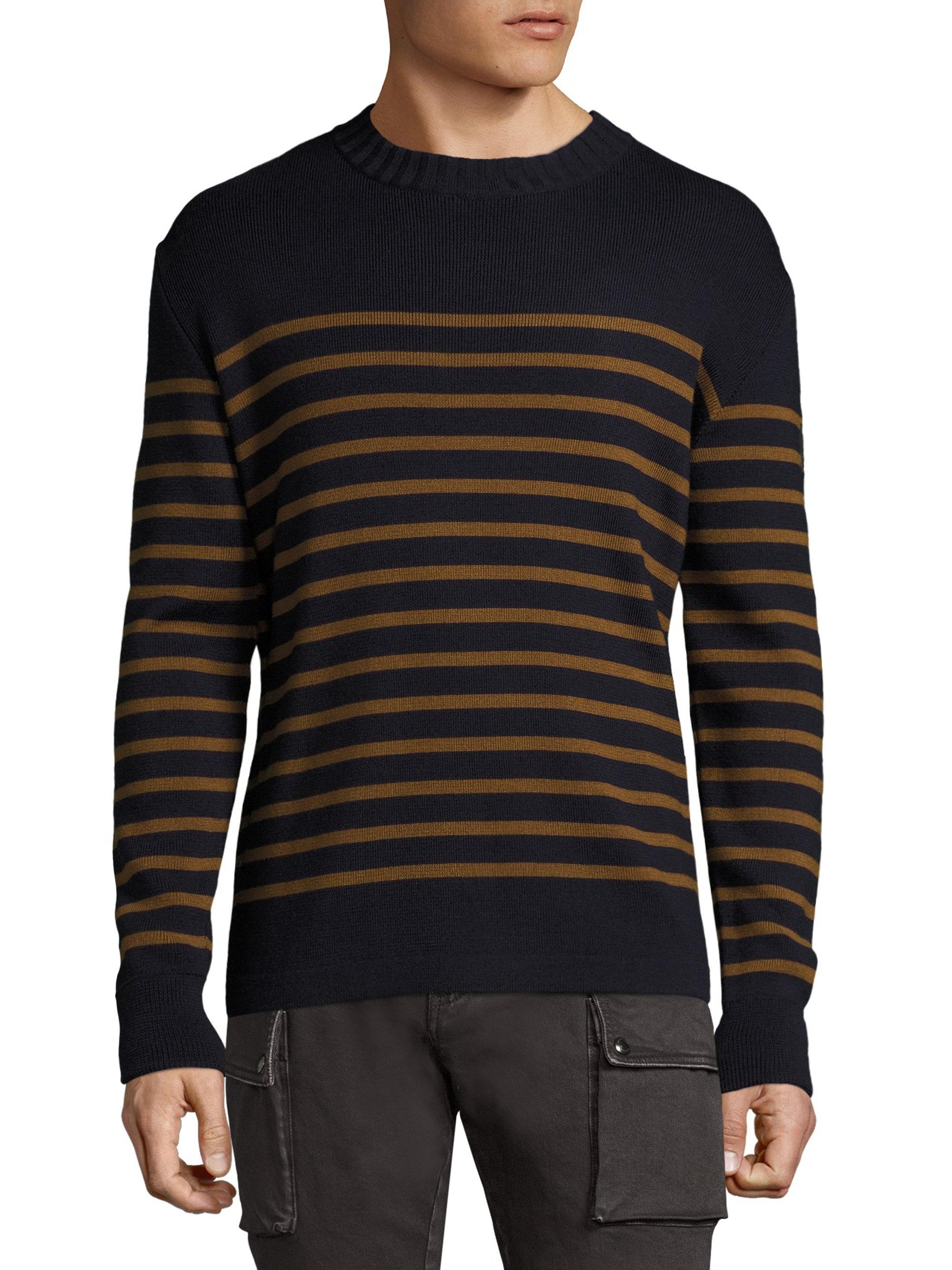 Belstaff Wool Gaynesford Striped Sweater in Blue for Men - Lyst
