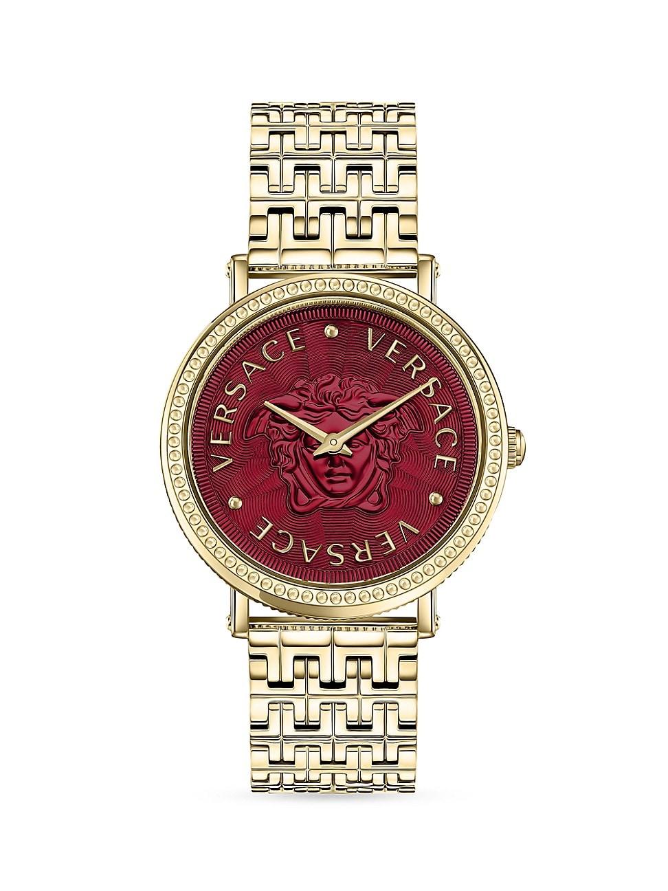 Versace Vdollar Goldtone Stainless Steel Watch in Metallic Lyst