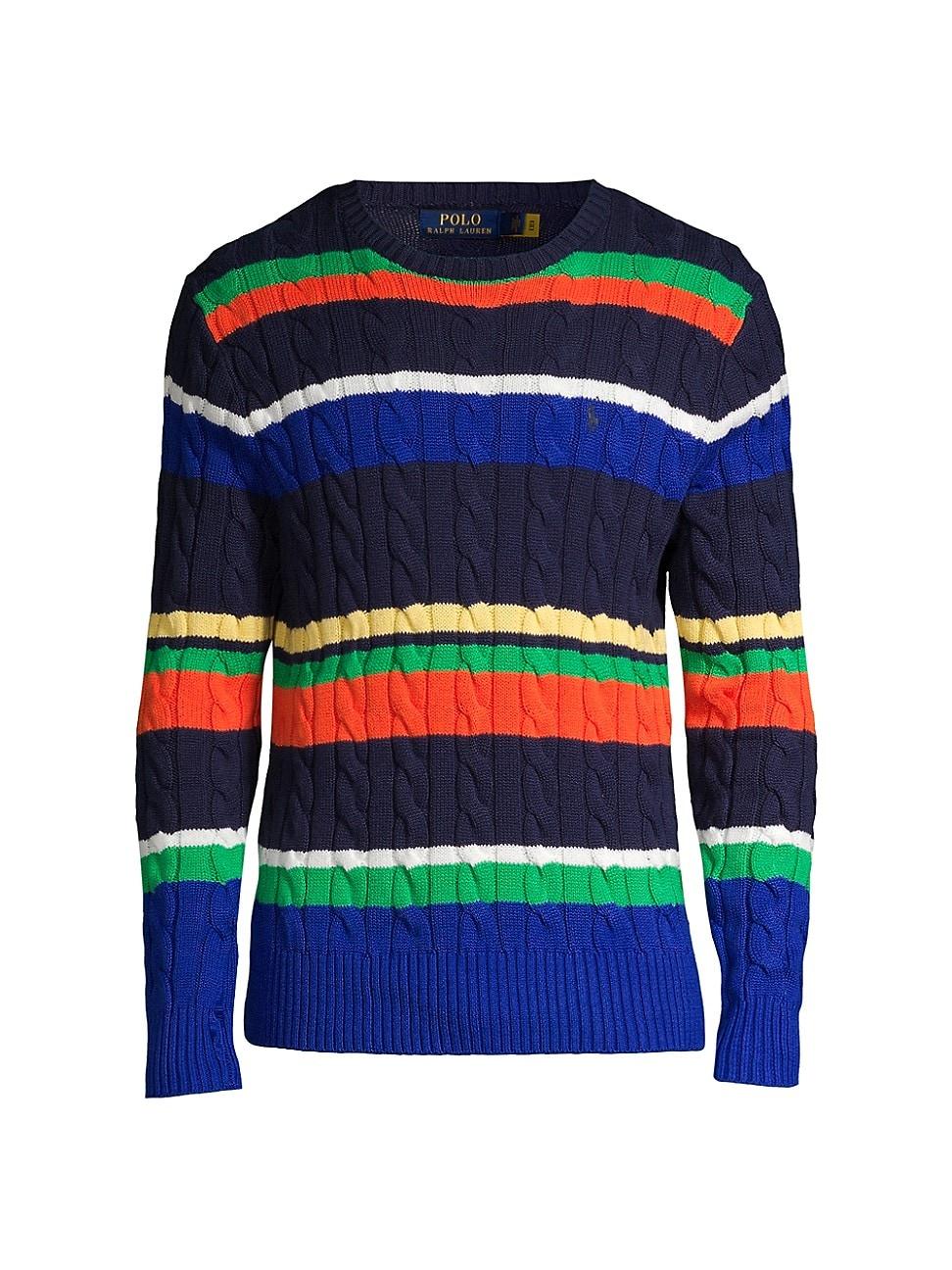 multicolor polo sweater