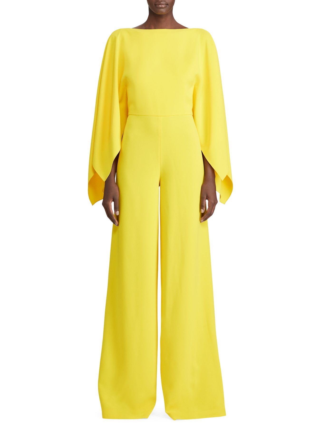 ralph lauren yellow jumpsuit