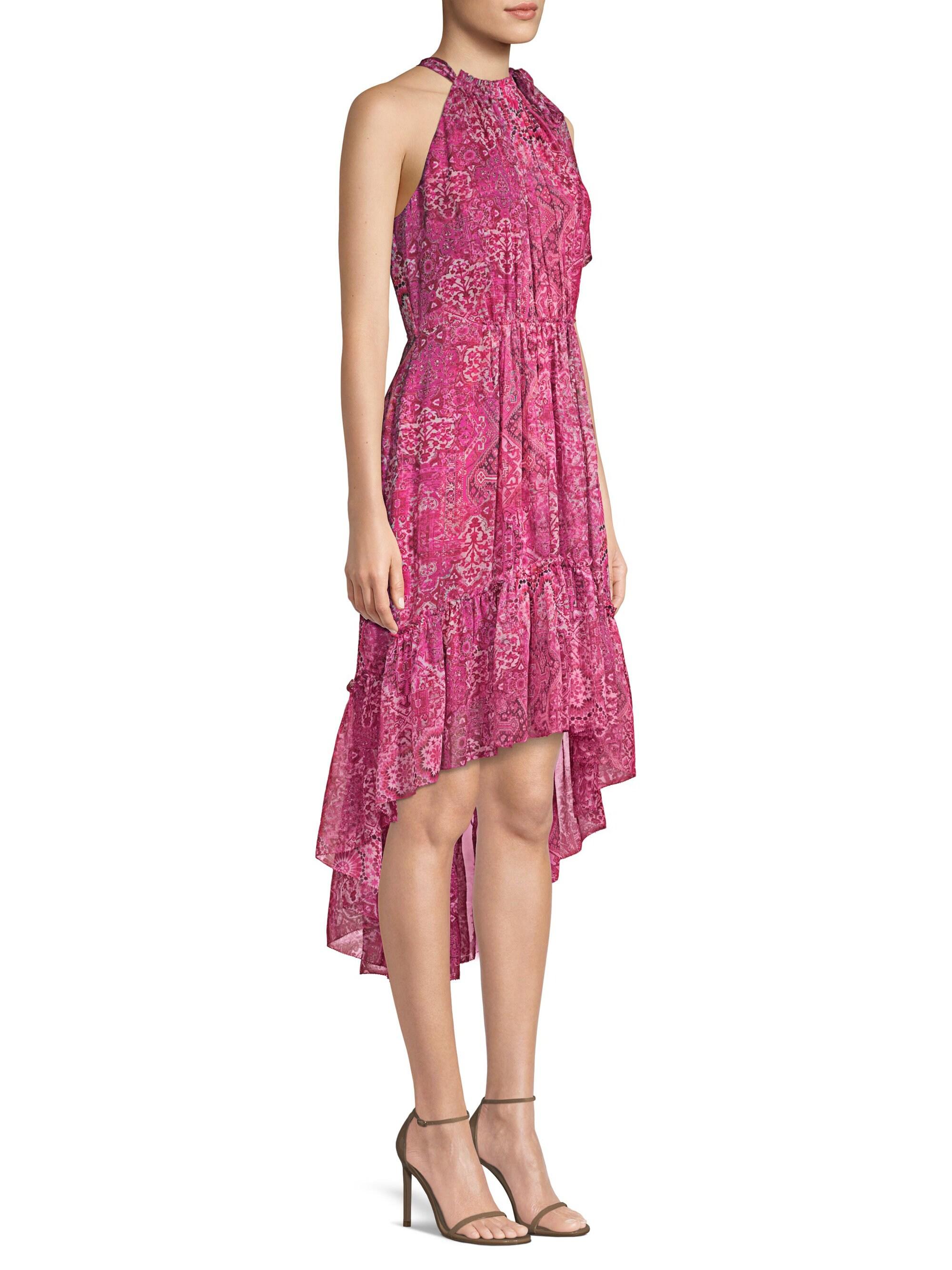 silk high low dress