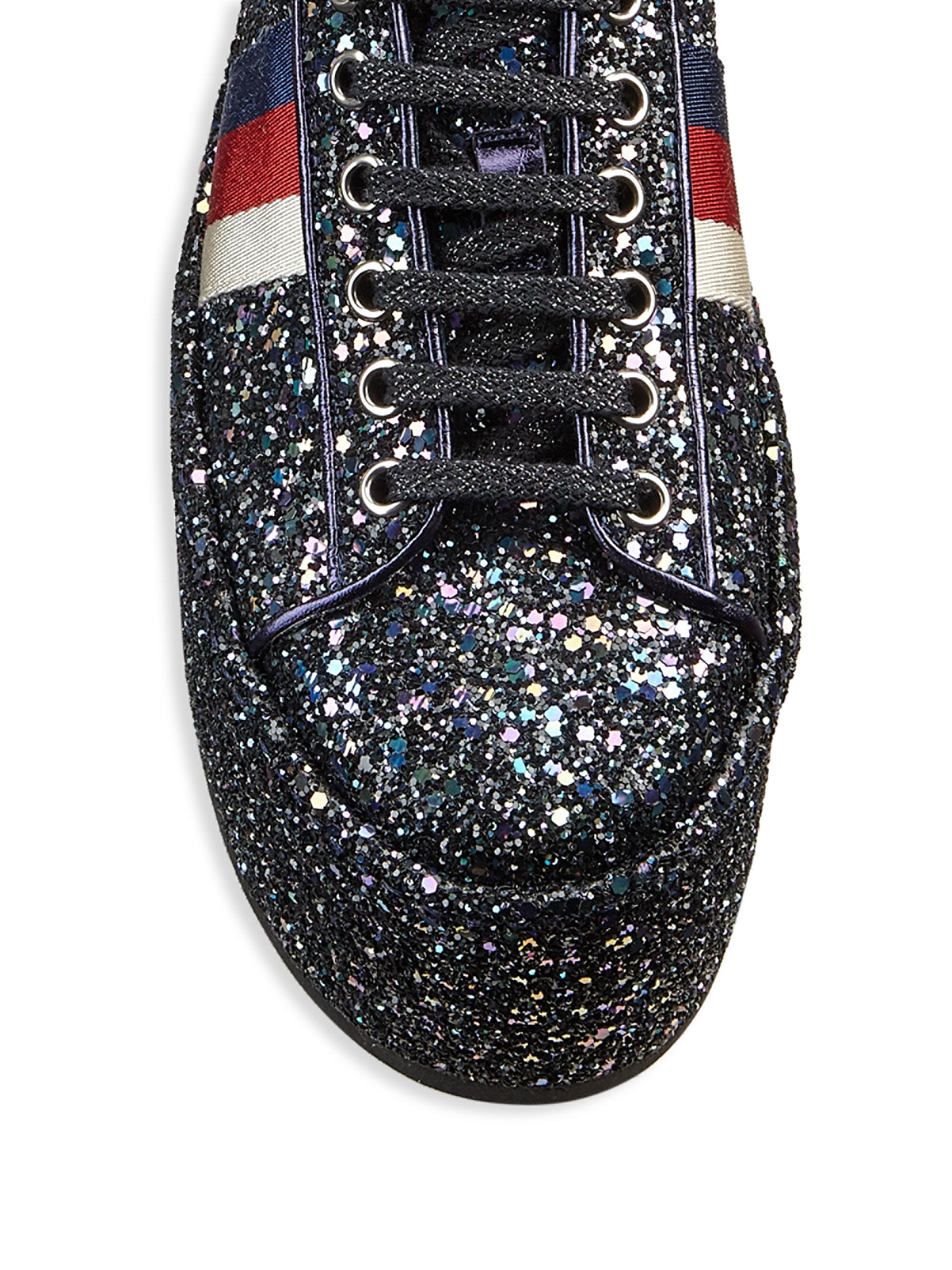 gucci peggy glitter platform sneakers