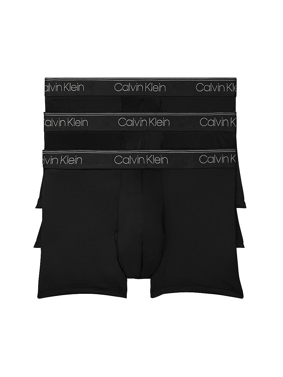 Calvin Klein 3piece Micro Stretch Lowrise Trunks Set in Black for Men