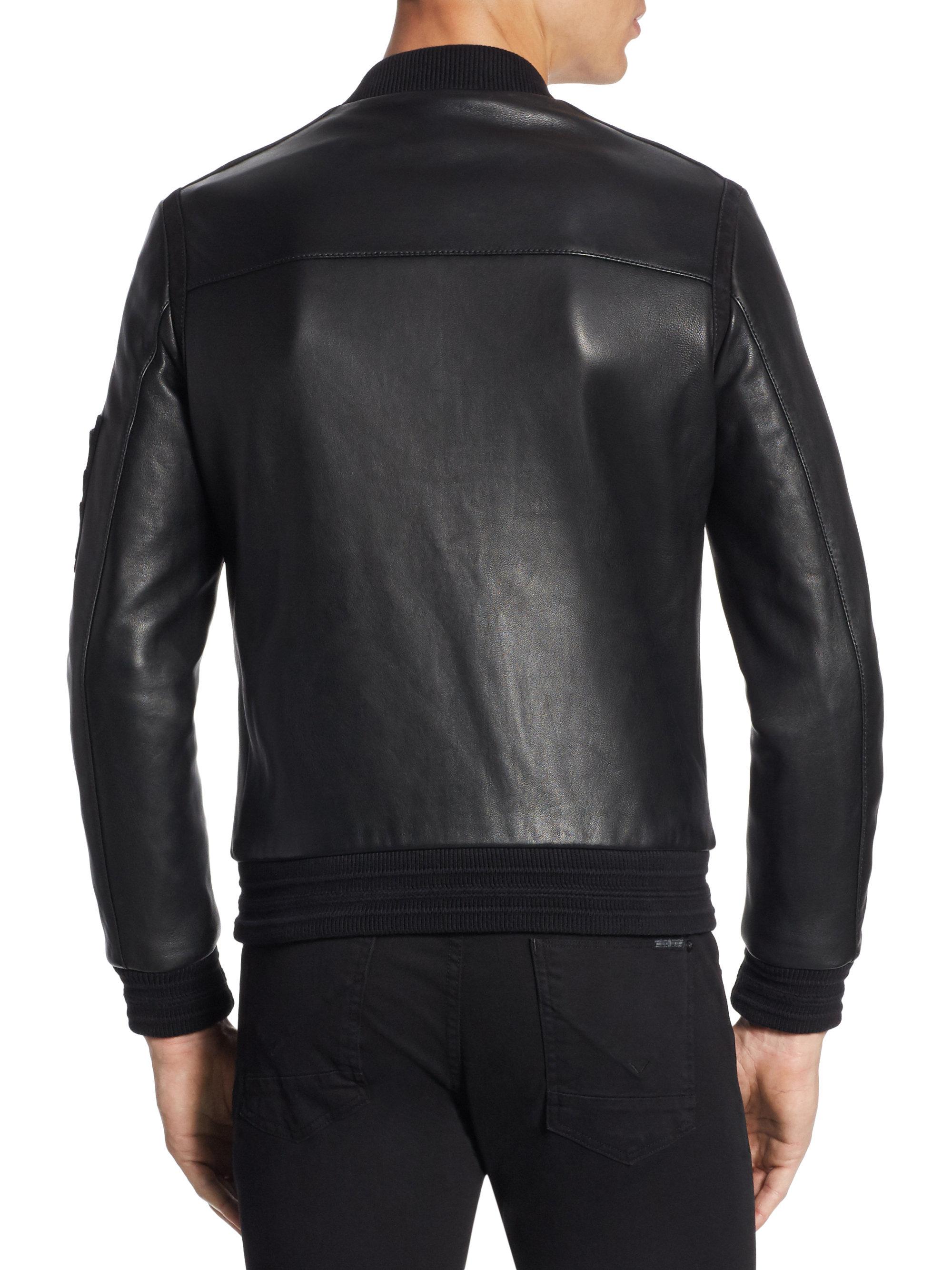 The Kooples Synthetic Zippered Long Sleeve Jacket in Black for Men - Lyst