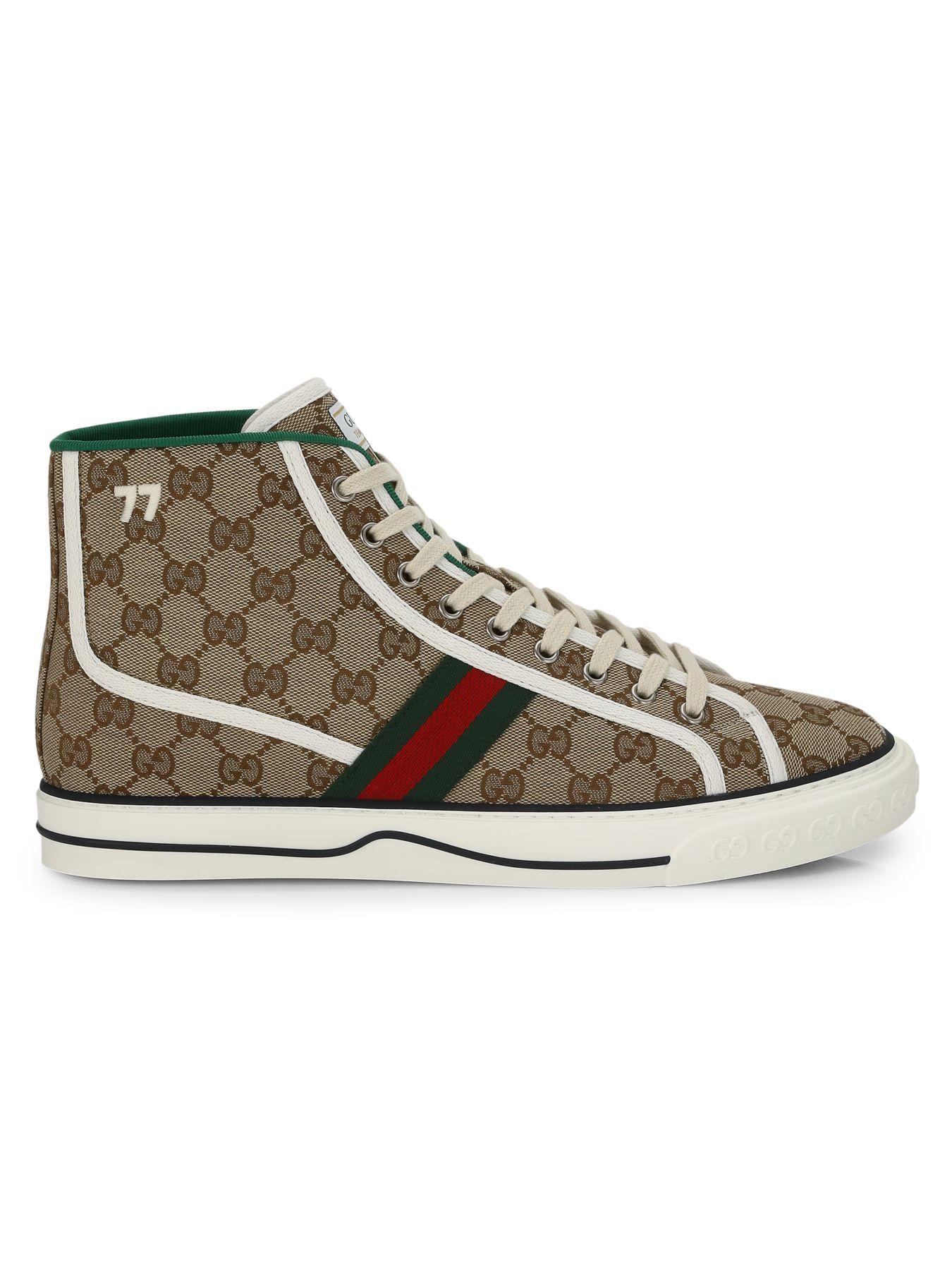 Gucci Canvas Tennis 1977 High-top Sneakers in Beige (Natural) for Men ...